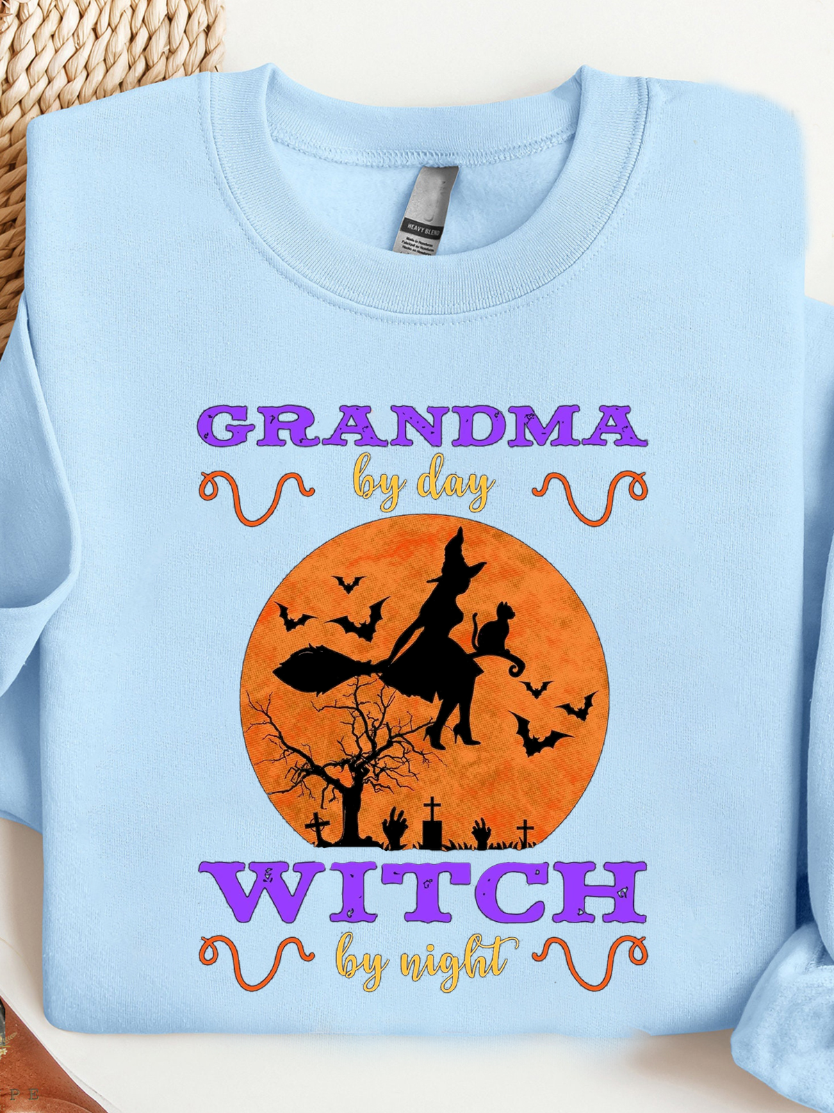 Grandma By Day Witch By Night witch Halloween Sweatshirt