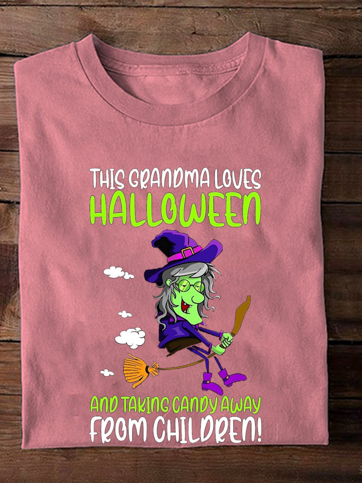 This Grandma Loves Halloween  witch Halloween T-Shirt