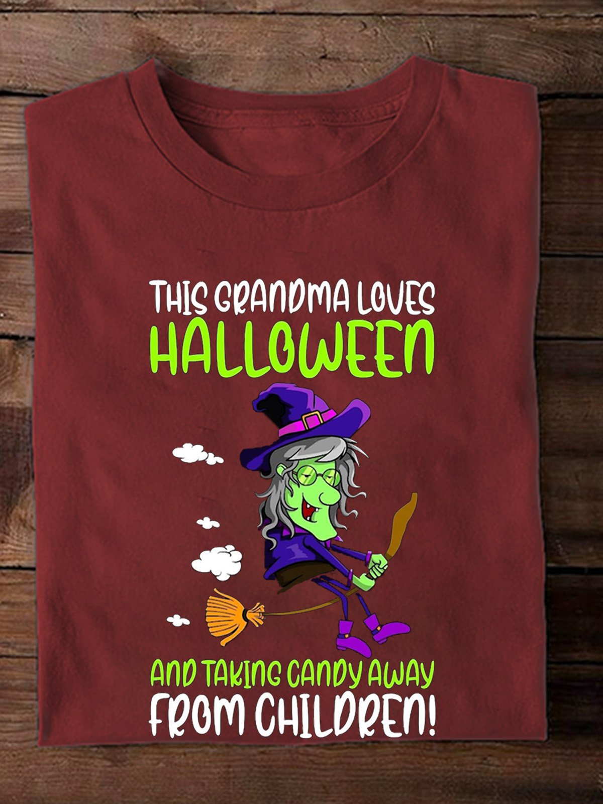 This Grandma Loves Halloween  witch Halloween T-Shirt