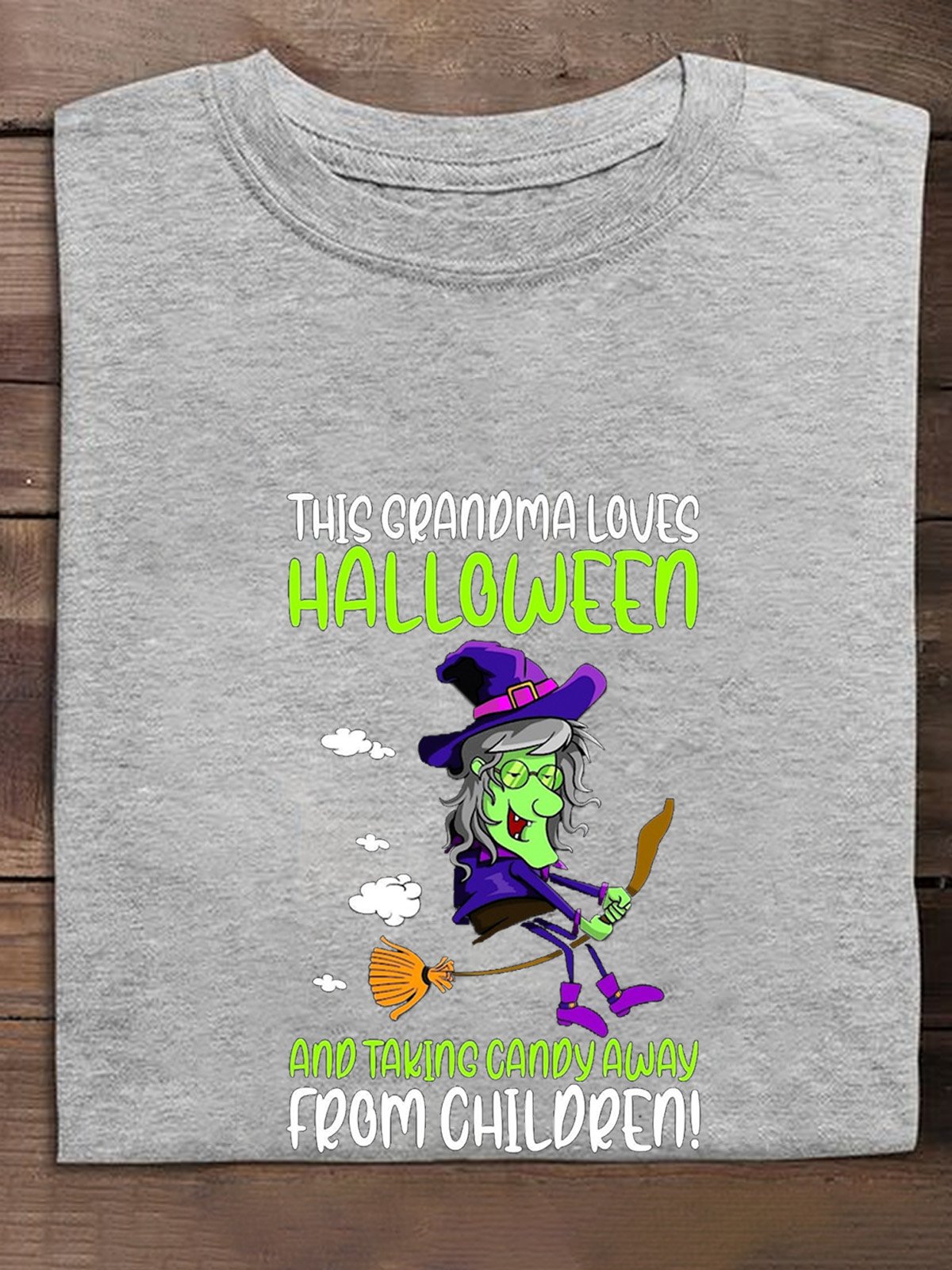 This Grandma Loves Halloween  witch Halloween T-Shirt