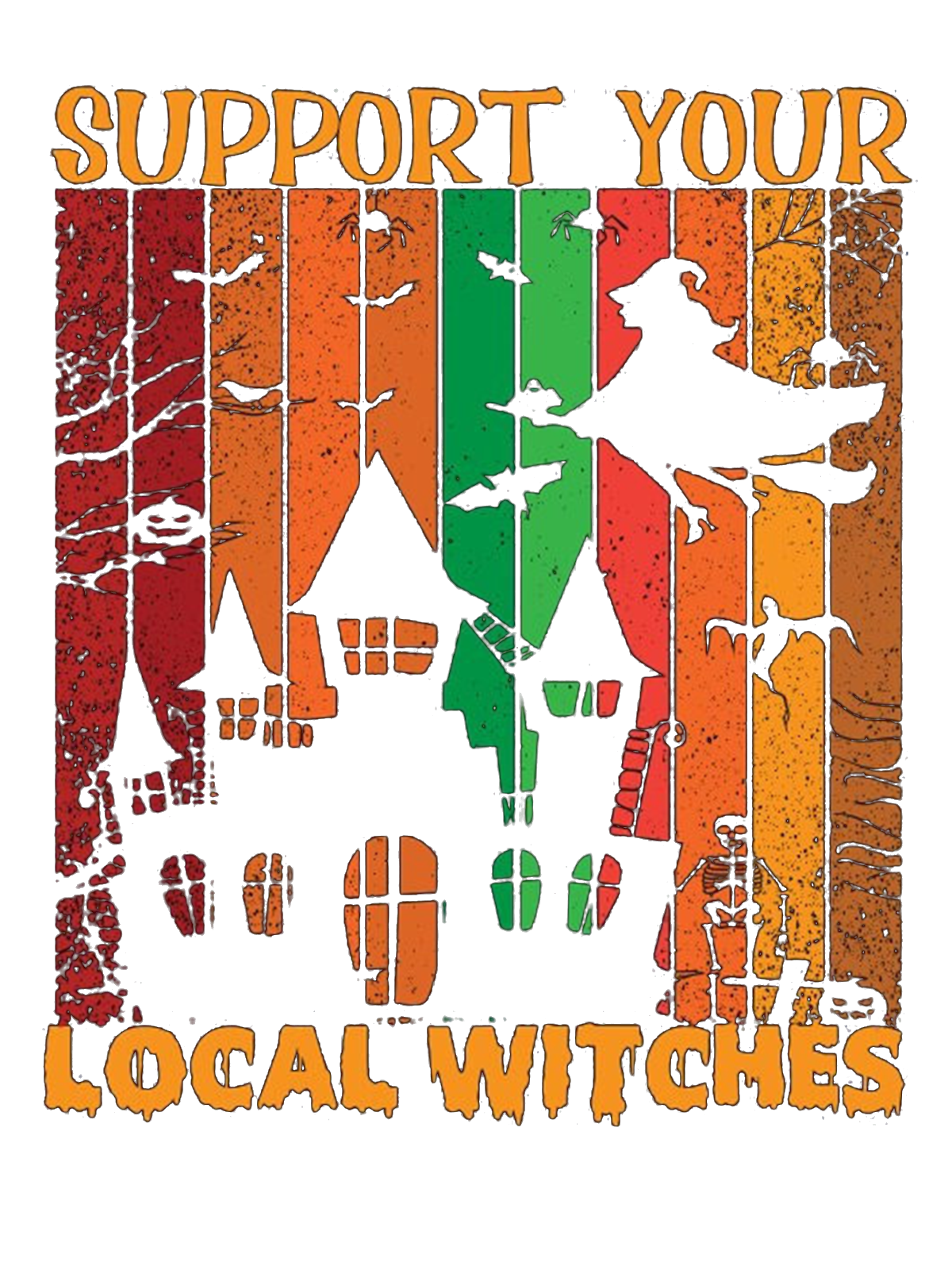 Support Your Local Witches witch Halloween Sweatshirt