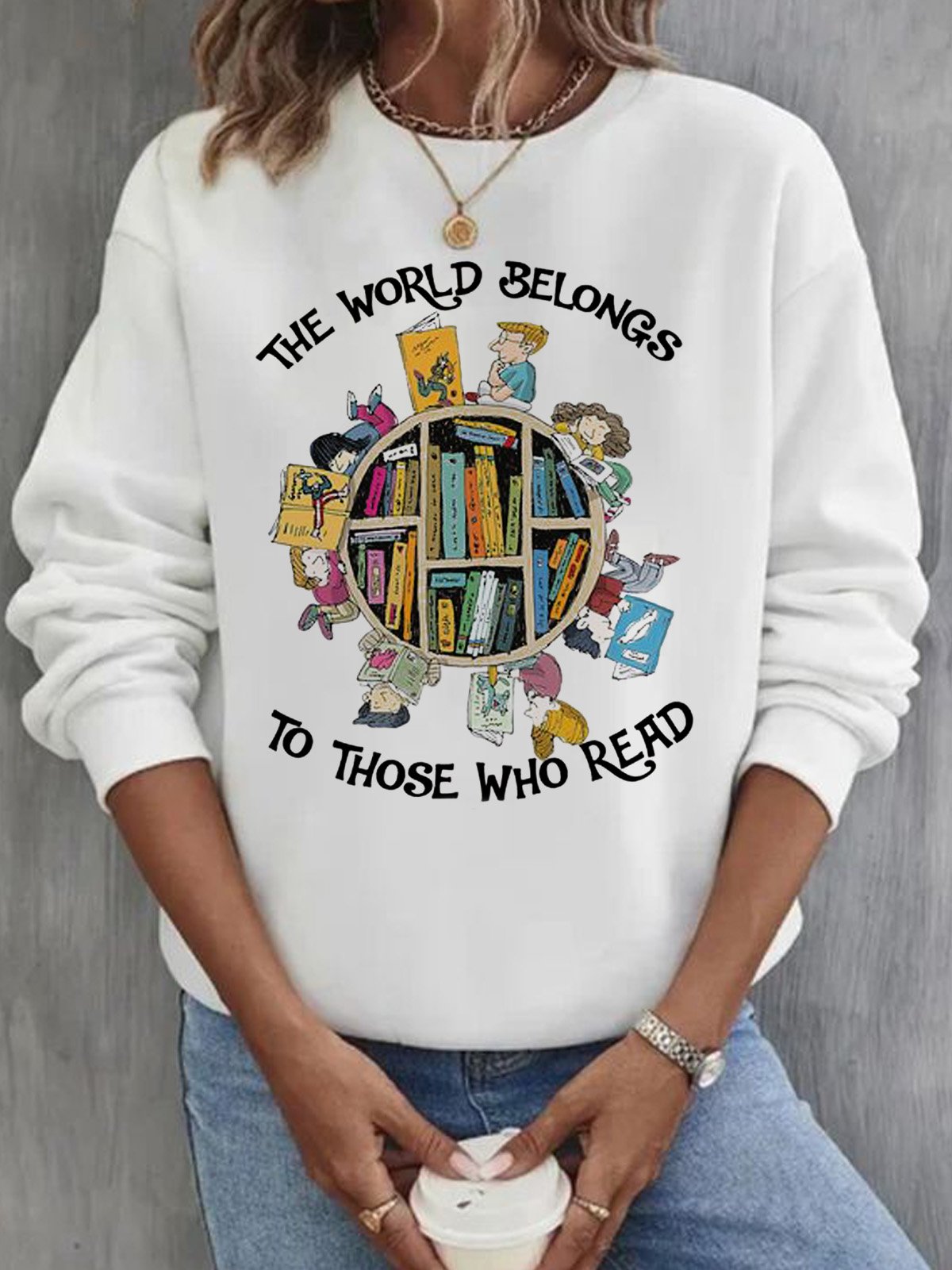 the world belongs to those who read witch Halloween Sweatshirt