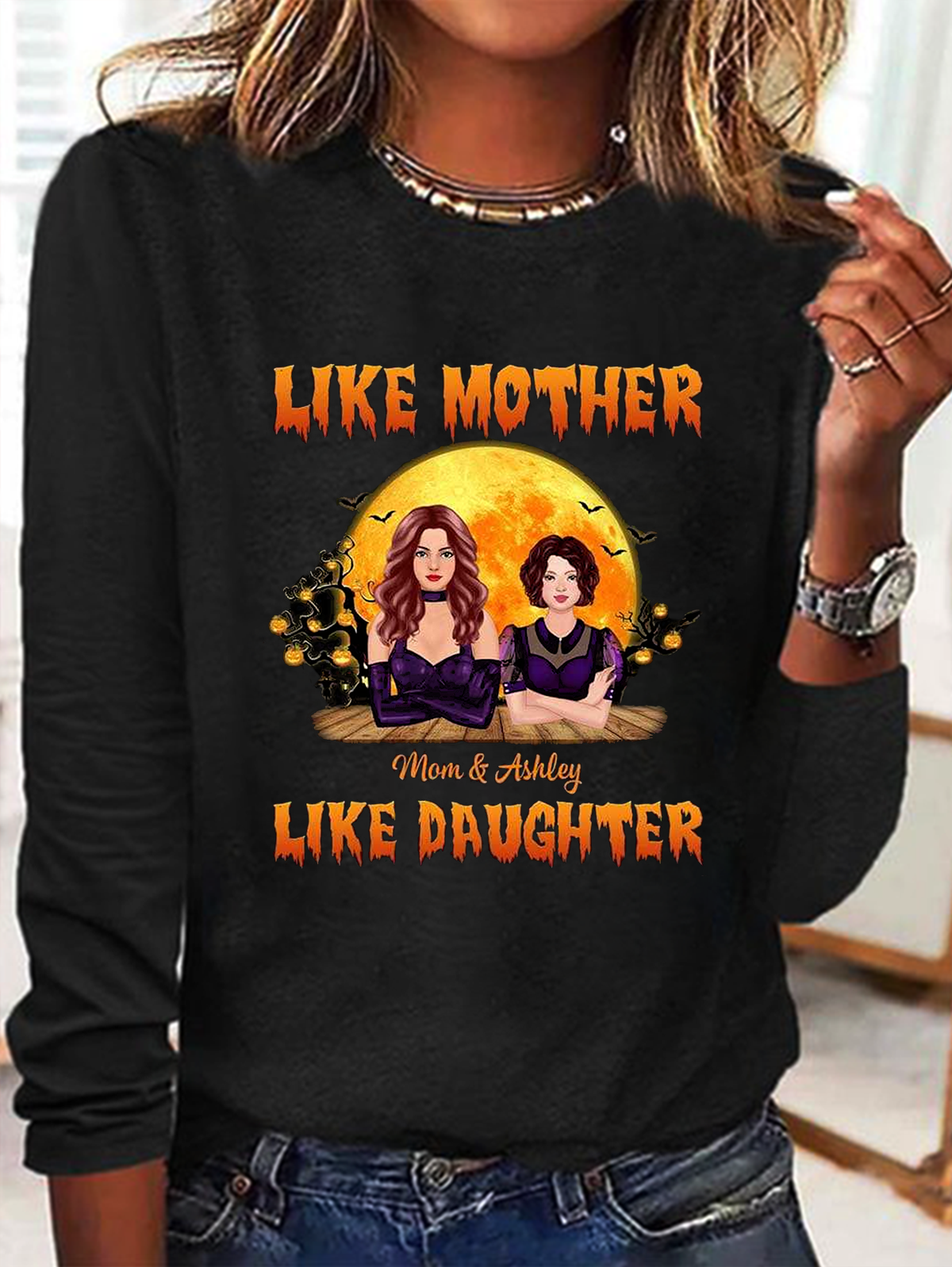 Like Mother Like Daughter Witch Halloween T-Shirt