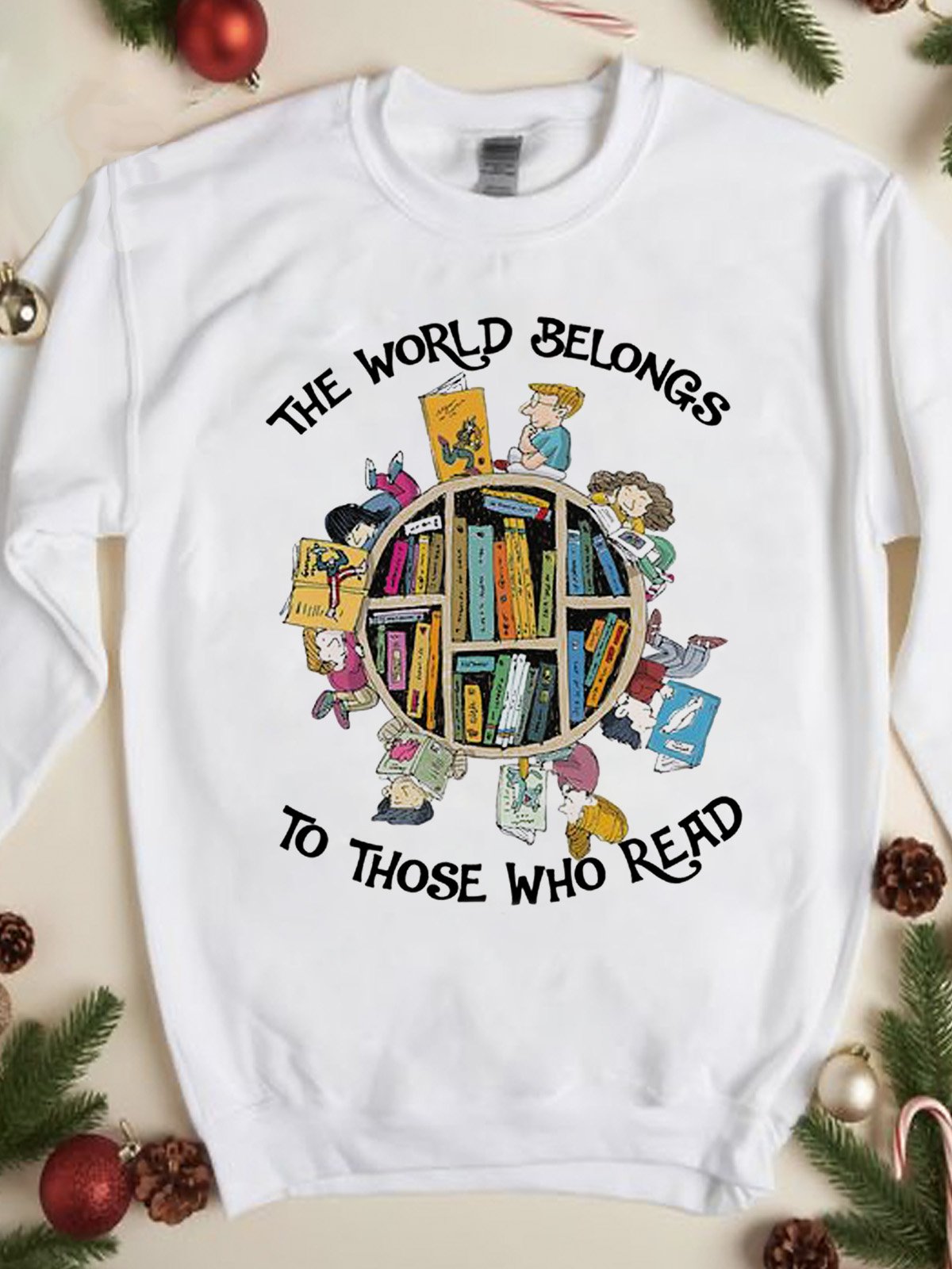 the world belongs to those who read witch Halloween Sweatshirt