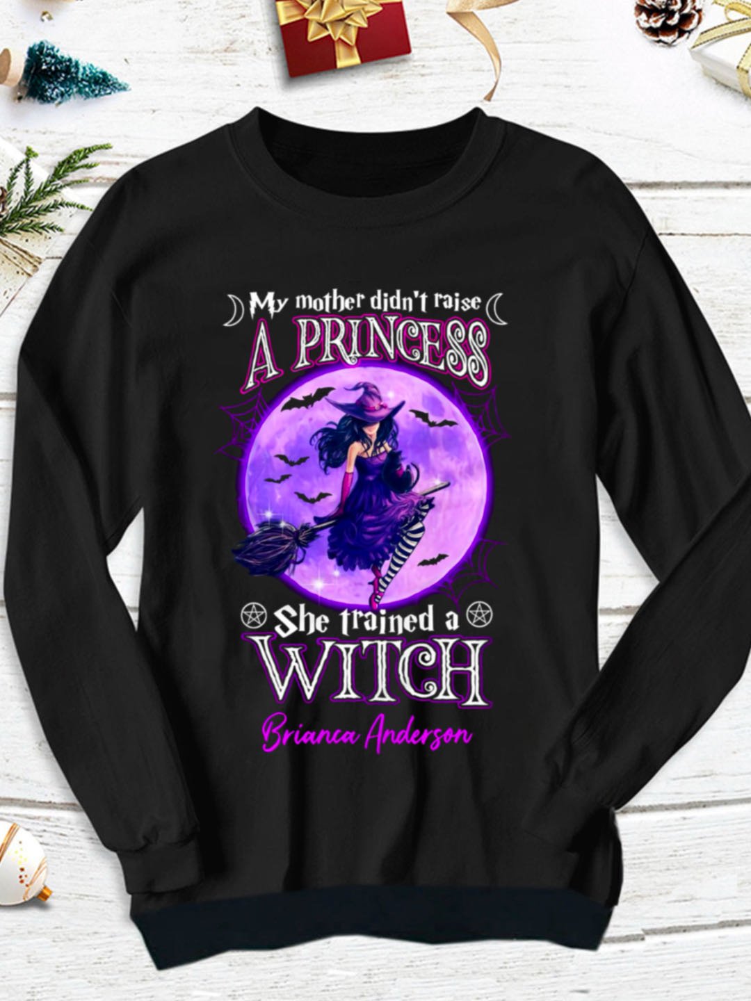 Personalized Halloween Witch Mother Raise witch Halloween  Sweatshirt