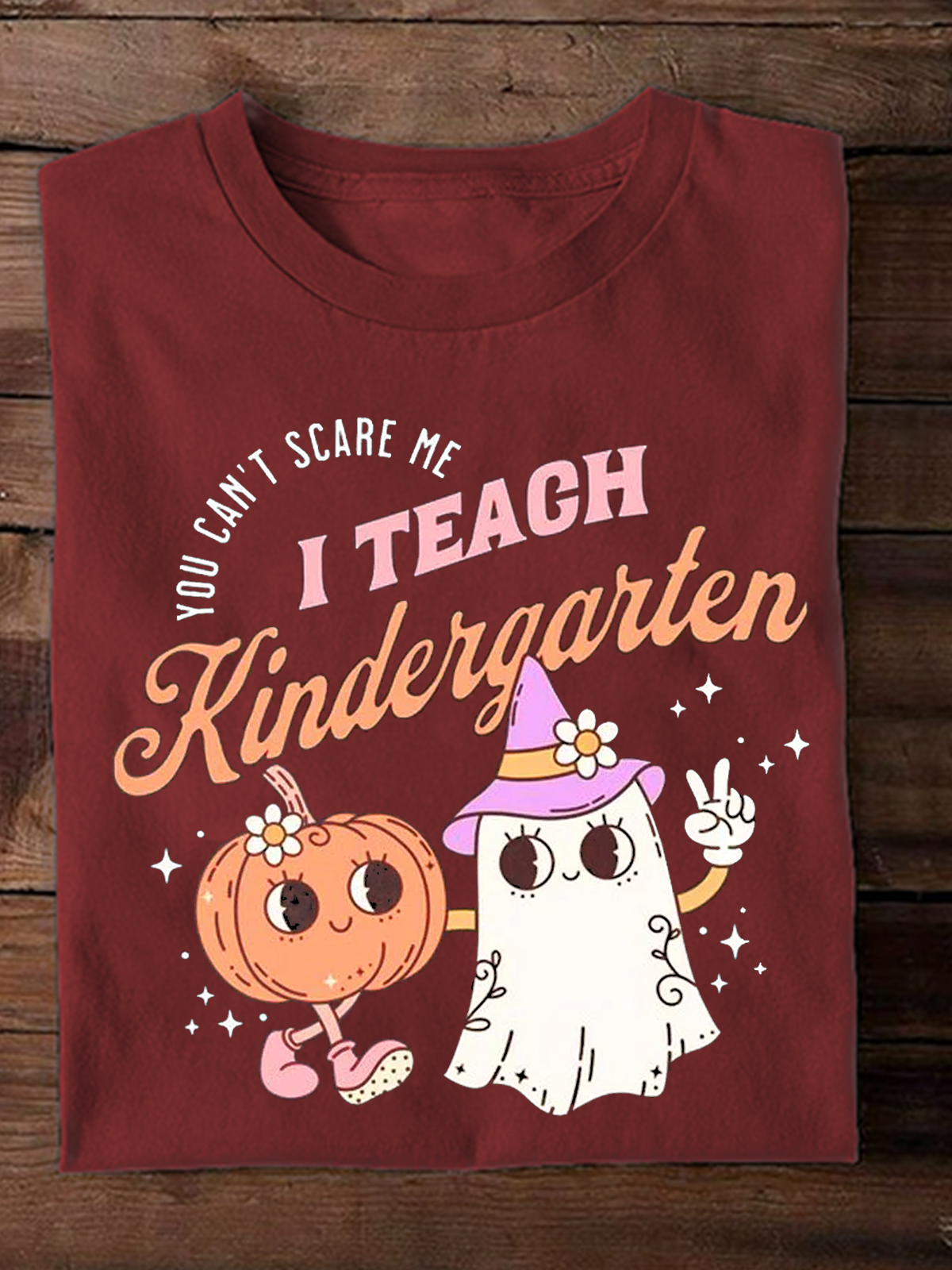 Halloween Kindergarten Teacher witch Halloween T-Shirt