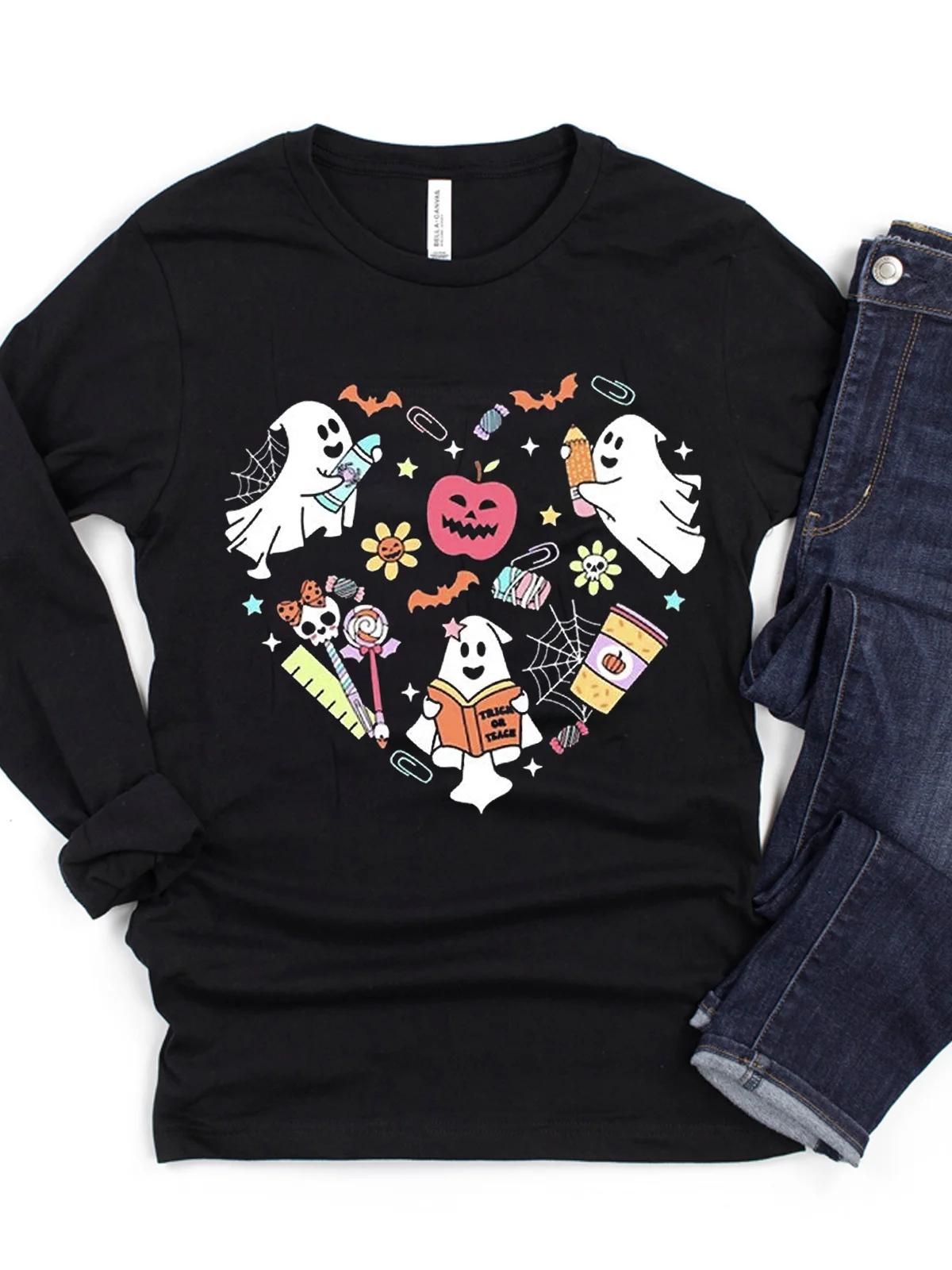 Casual Cotton witch Halloween T-Shirt