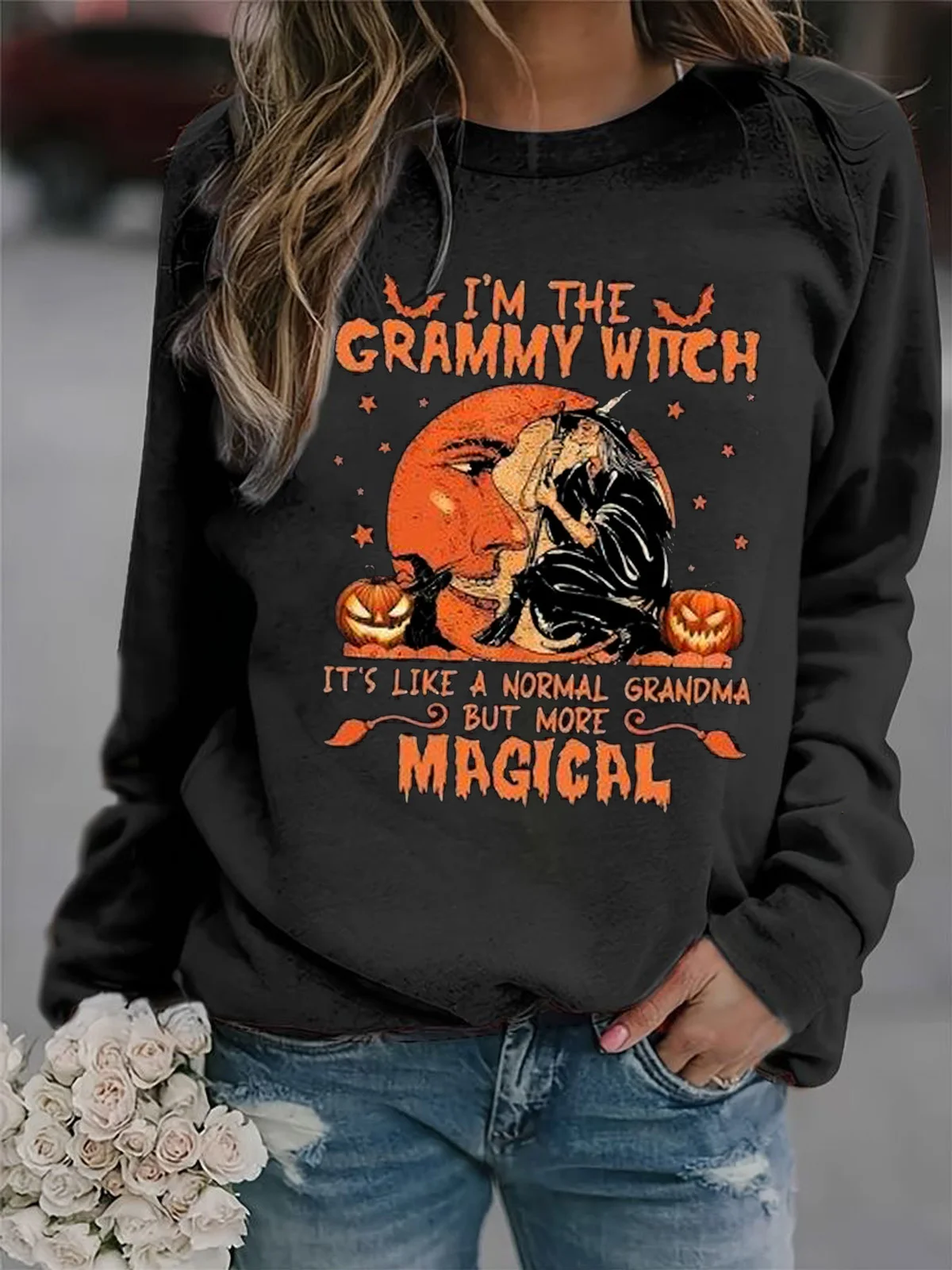 I'm The Grandma Witch Halloween  Sweatshirt