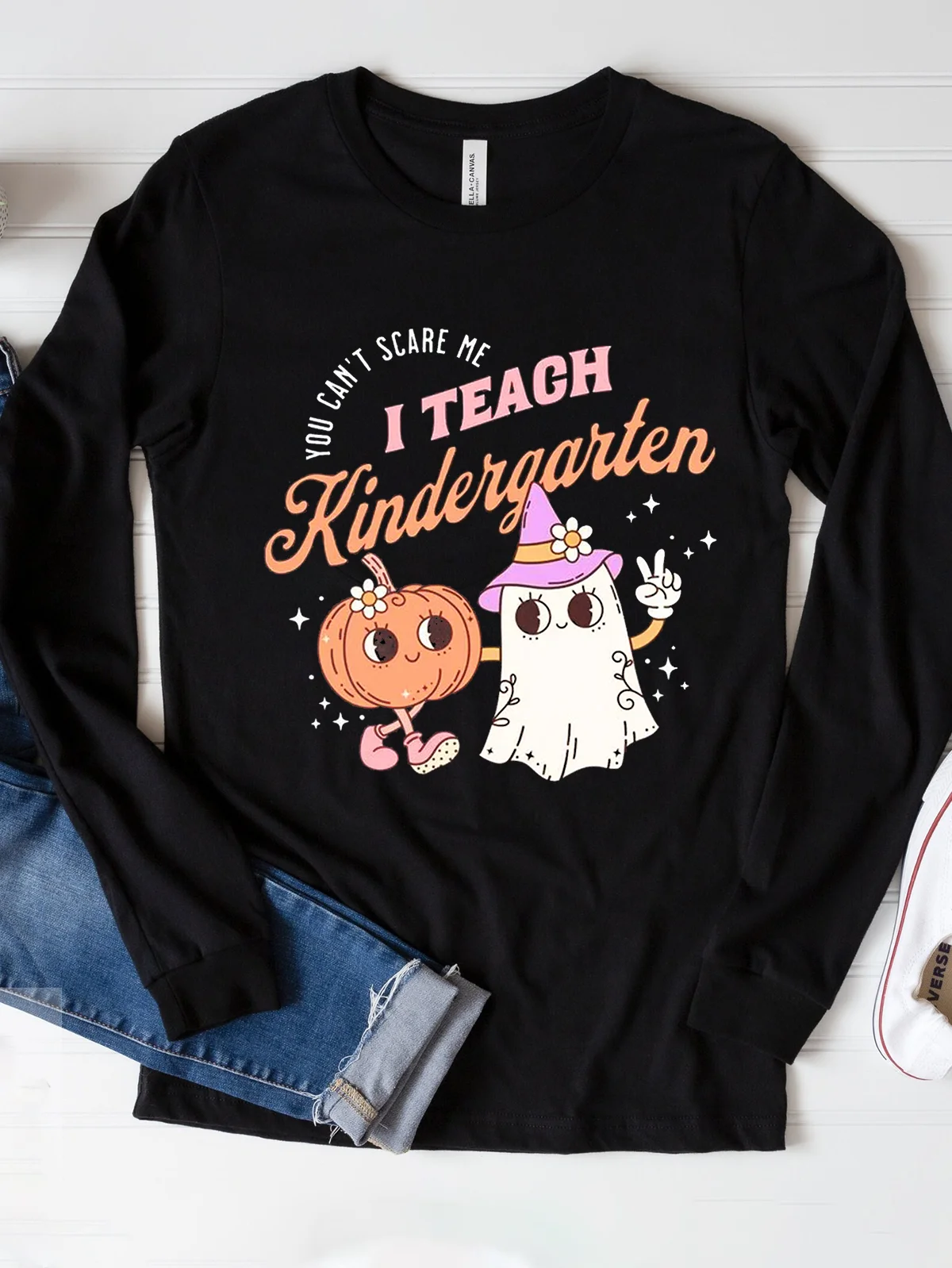 Halloween Kindergarten Teacher witch Halloween T-Shirt