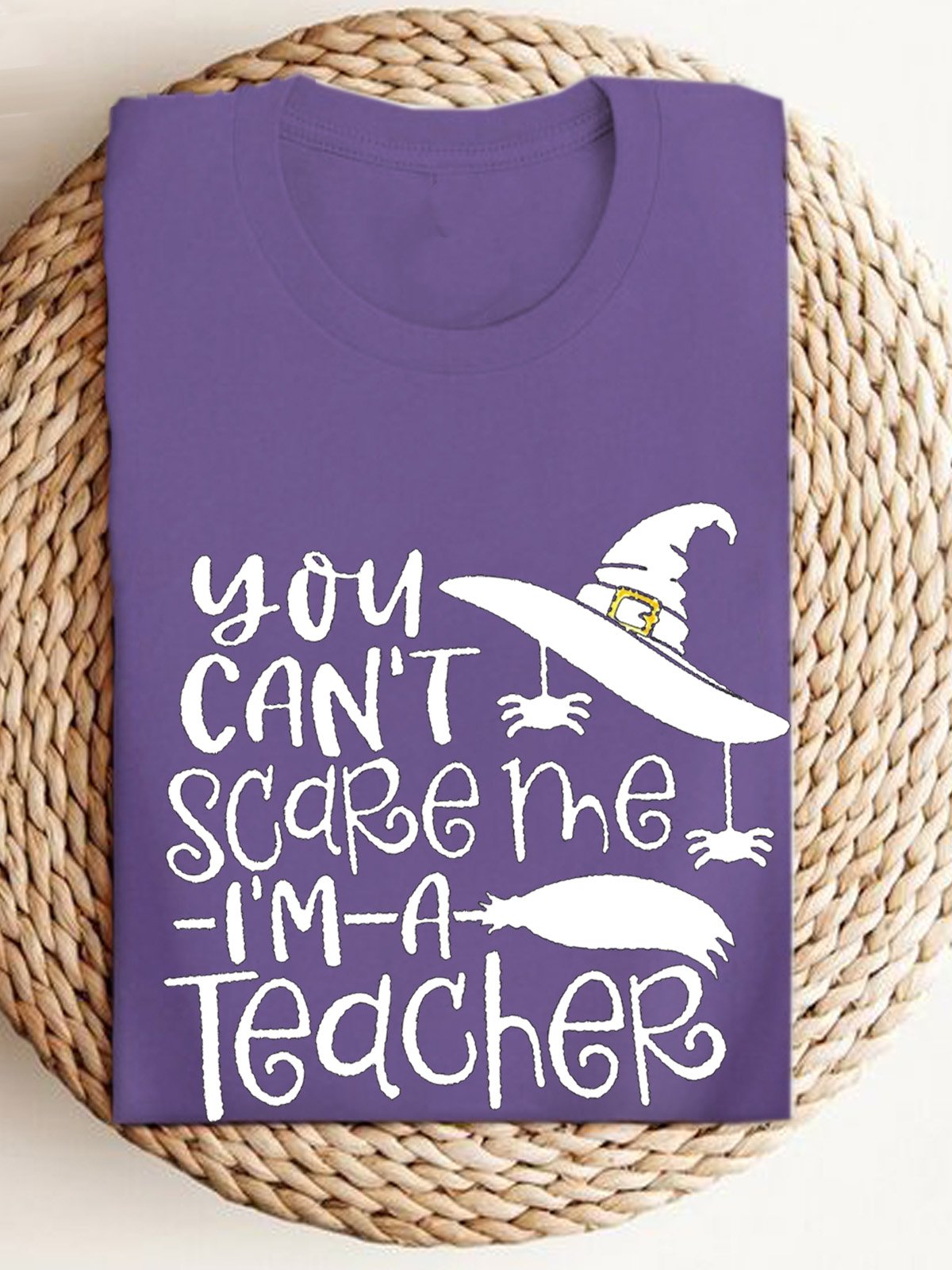 You Can Not Scare Me I Am A Teacher Halloween Teacher witch Halloween Sweatshirt