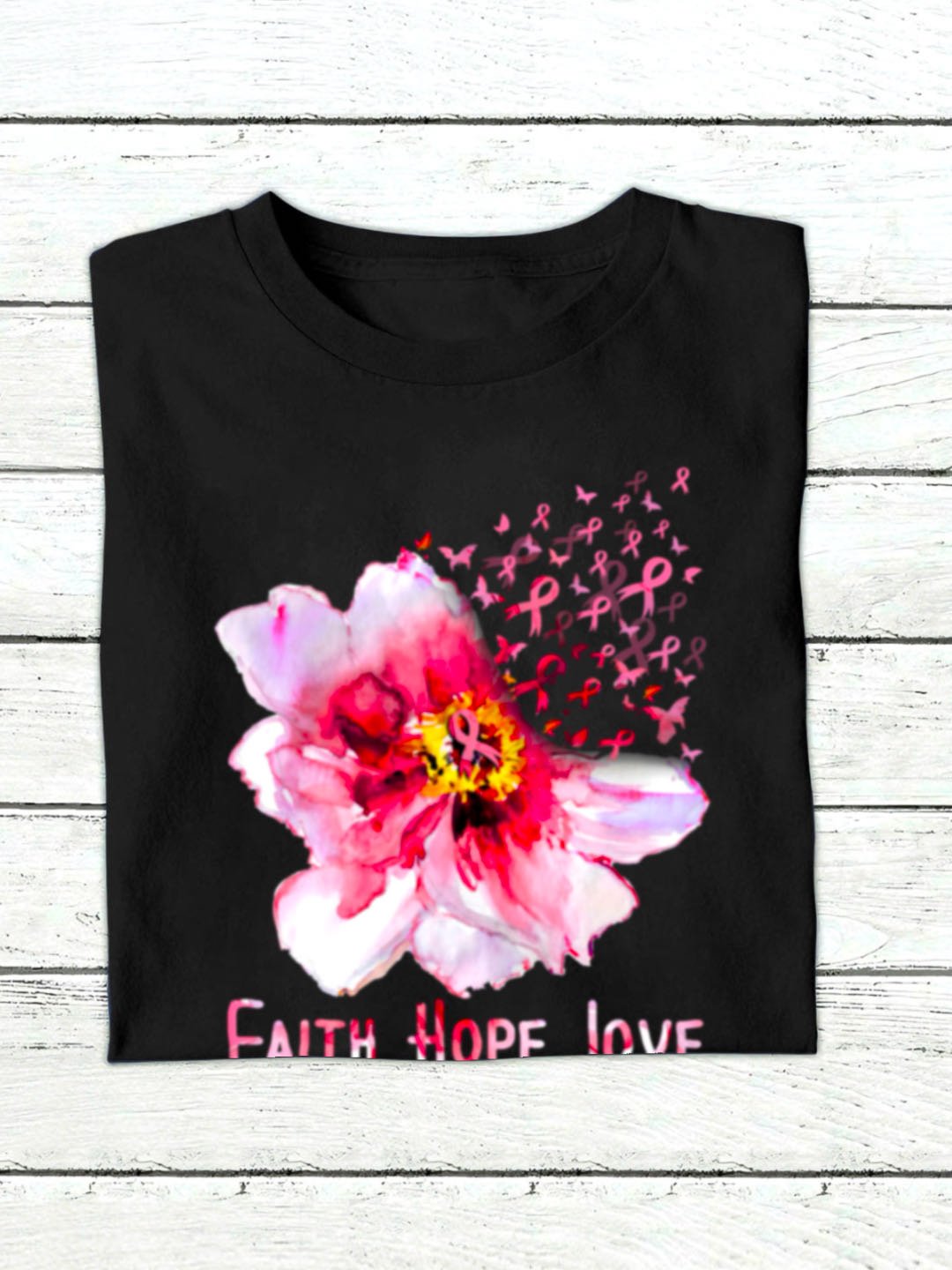 Faith Hope Love Breast Cancer awareness Breast Cancer Sweatshirt