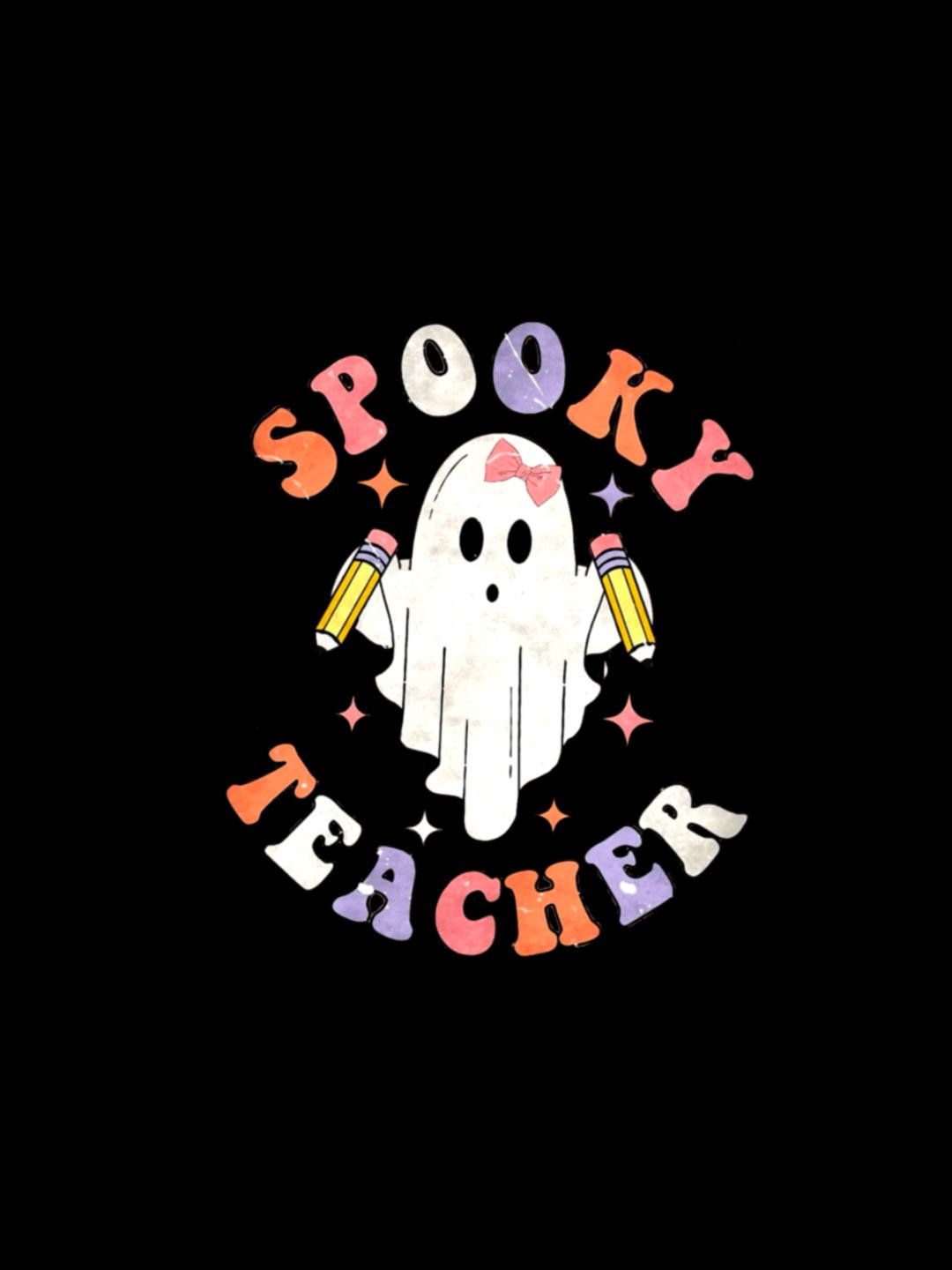 witch Spooky Teacher  Halloween T-Shirt