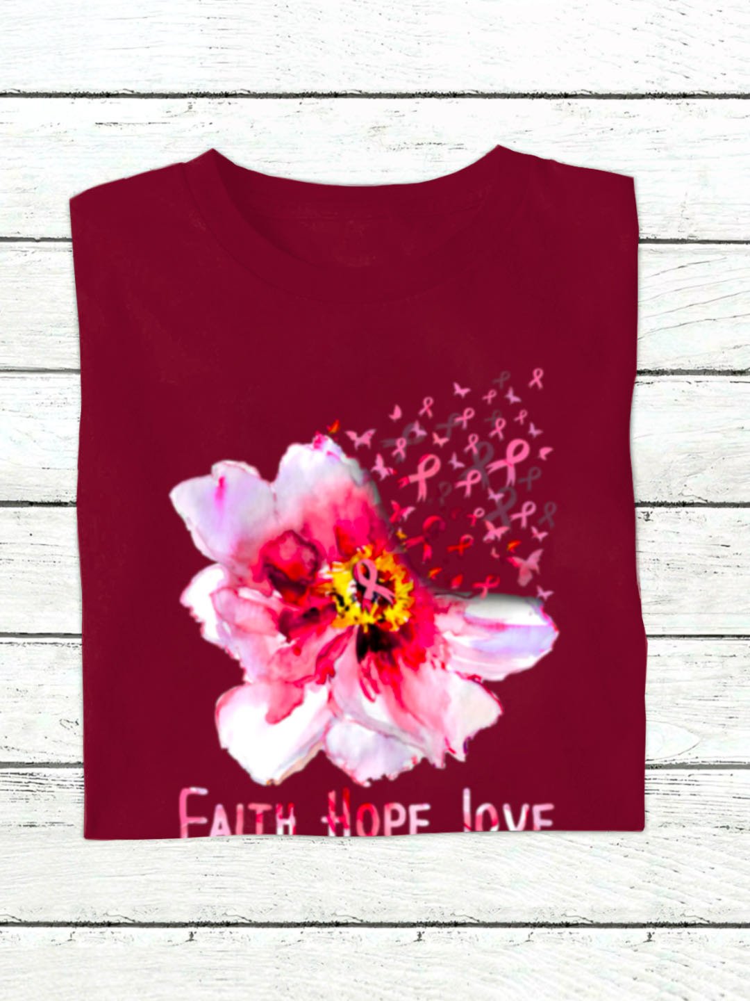 Faith Hope Love Breast Cancer awareness Breast Cancer Sweatshirt