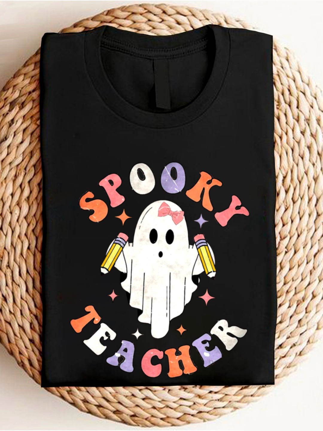 witch Spooky Teacher  Halloween T-Shirt