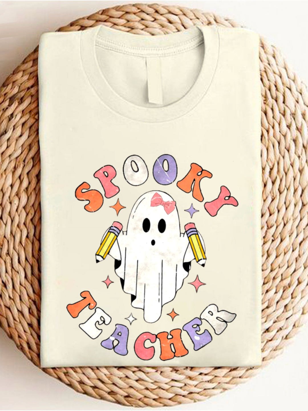 witch Spooky Teacher  Halloween T-Shirt