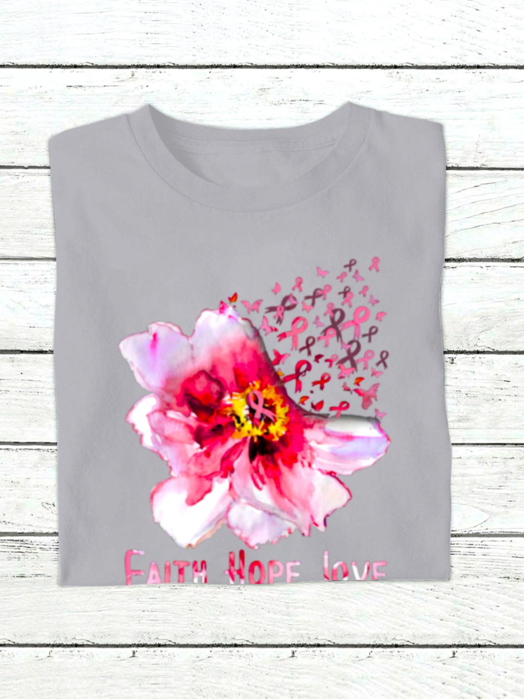 Faith Hope Love Breast Cancer awareness Breast Cancer Sweatshirt