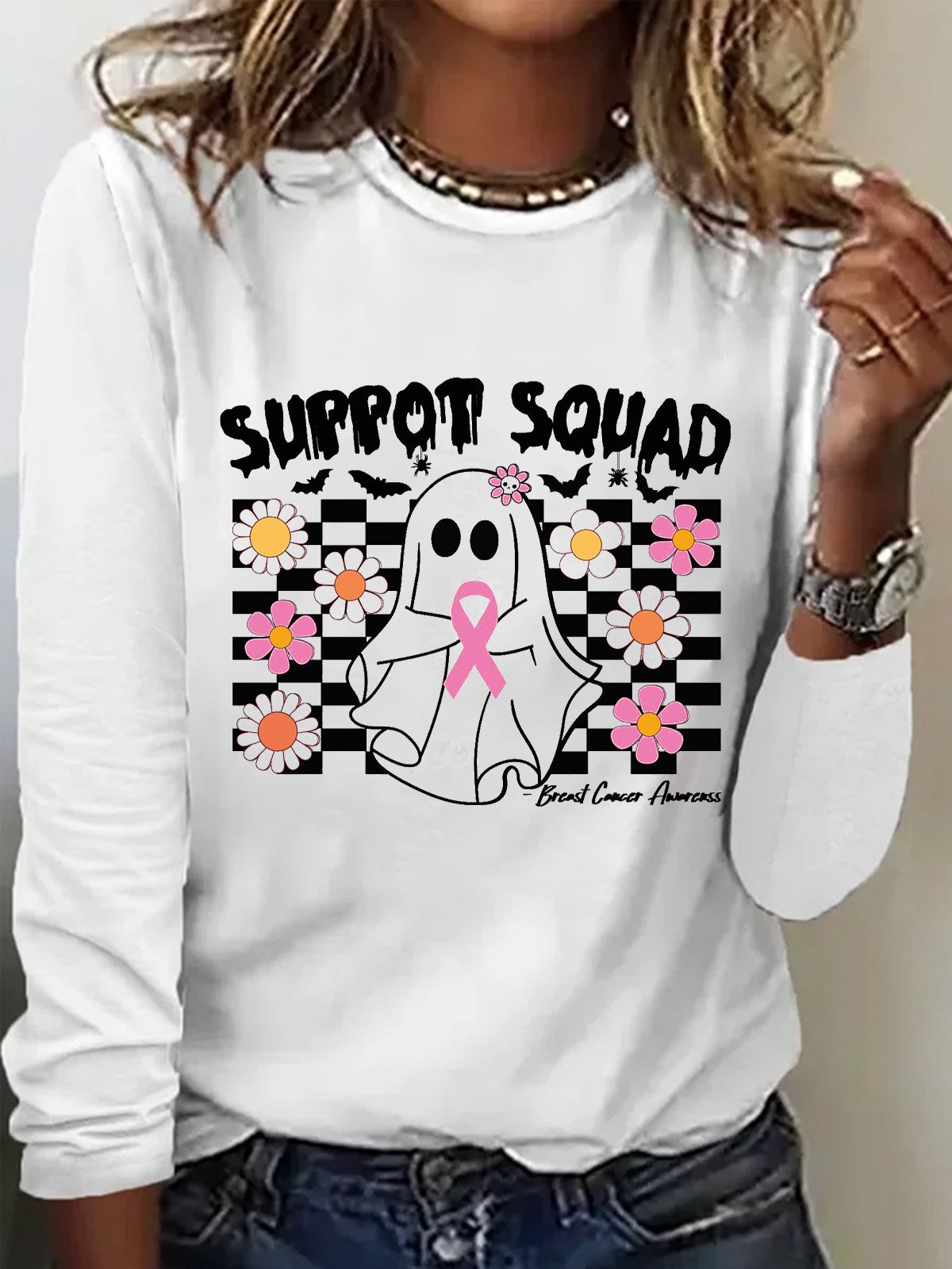 Support souad Breast Cancer T-Shirt