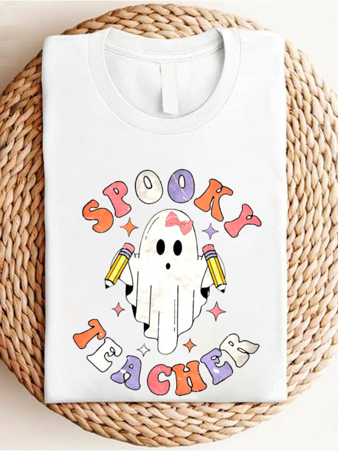 witch Spooky Teacher  Halloween T-Shirt