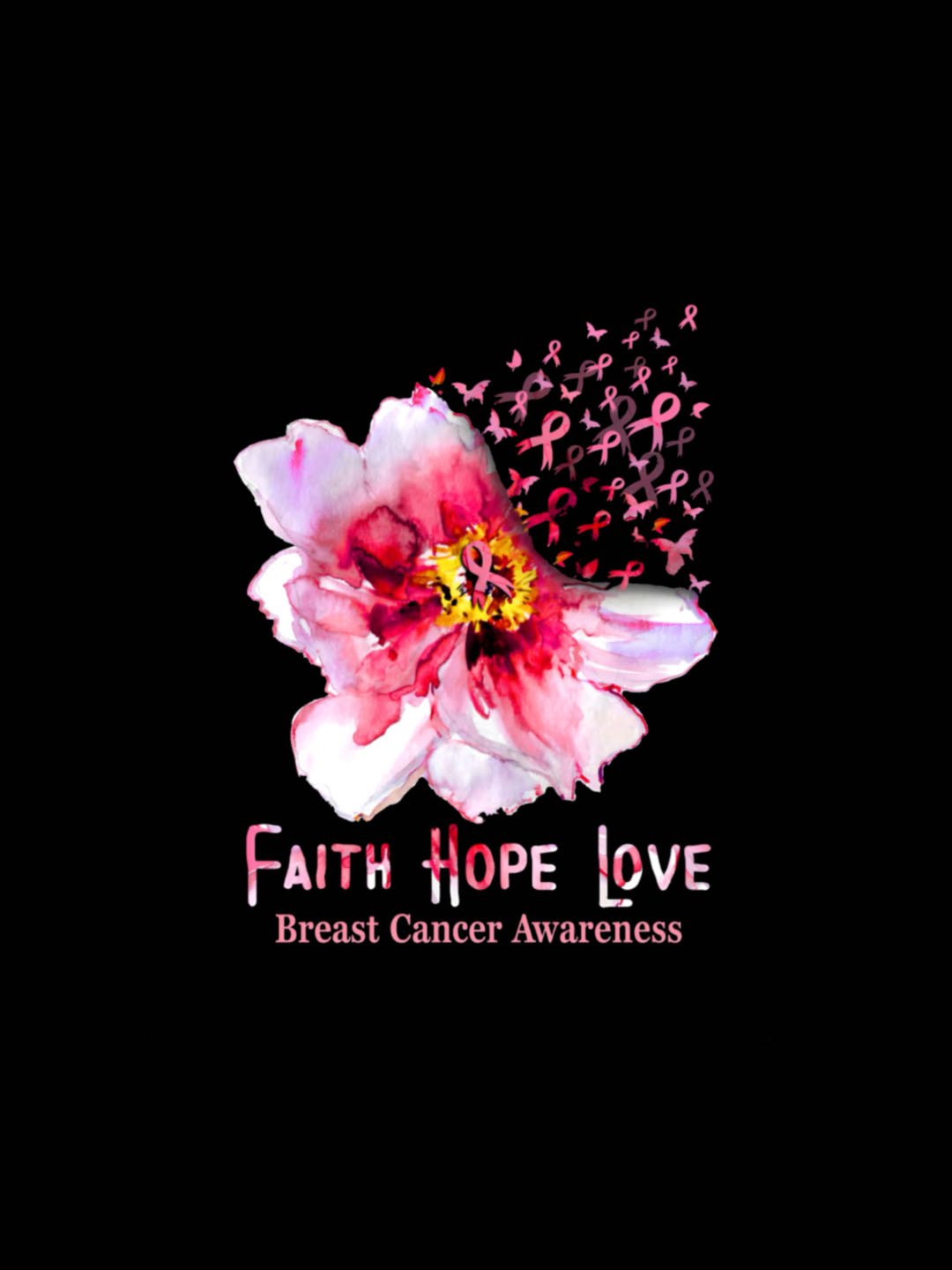 Faith Hope Love Breast Cancer awareness Breast Cancer Sweatshirt