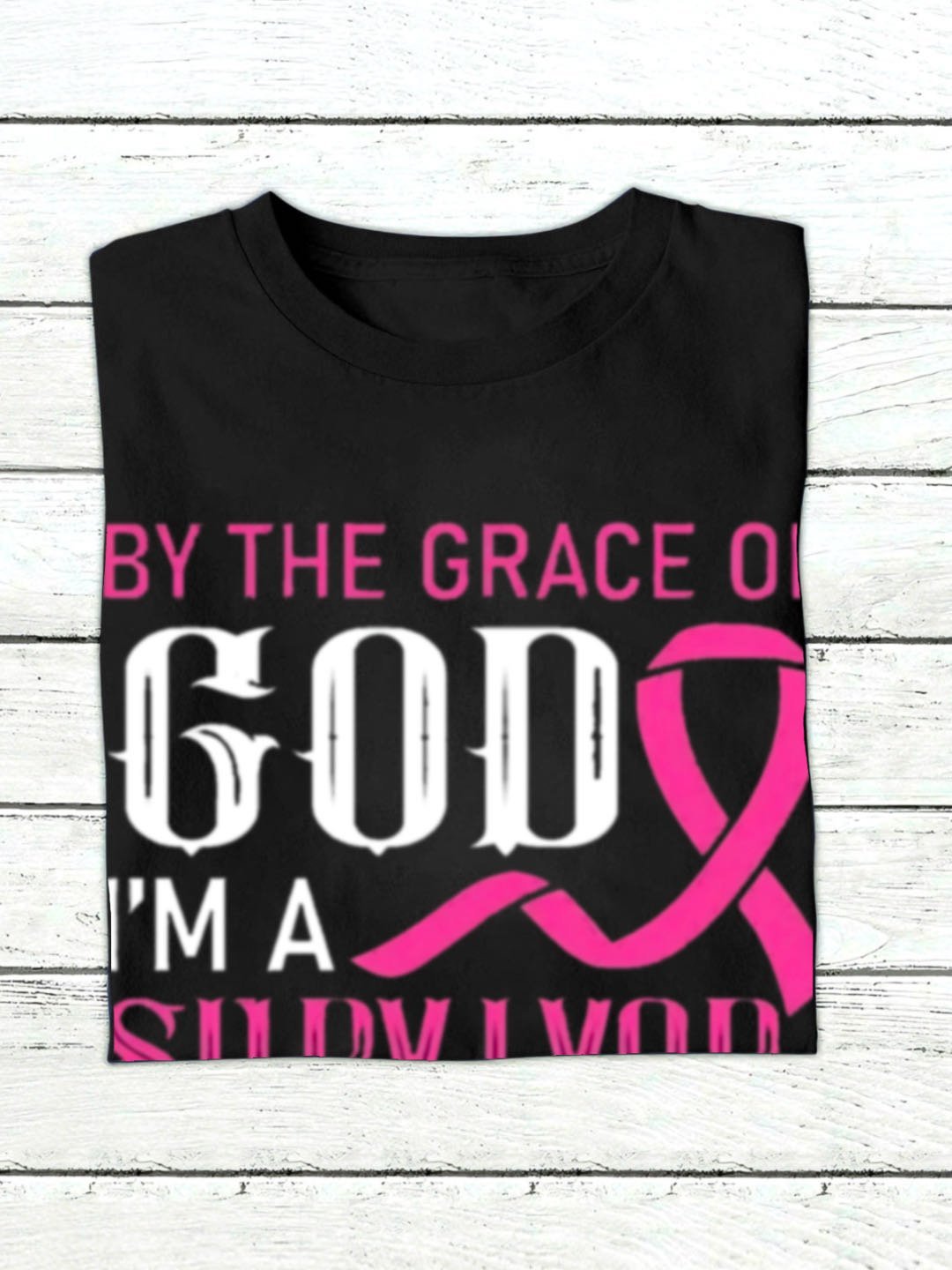 By The Grace Of God I'm A Survivor Breast Cancer Sweatshirt