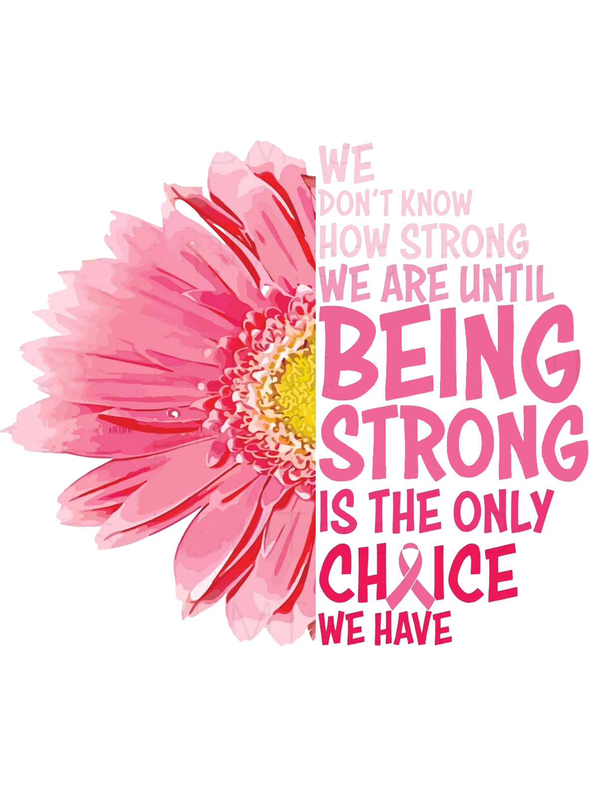 Being Strong Breast Cancer Awareness Breast Cancer T-Shirt