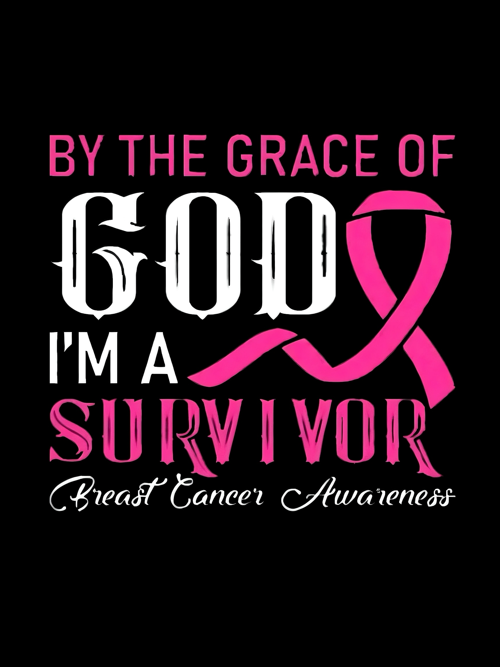 By The Grace Of God I'm A Survivor Breast Cancer Sweatshirt