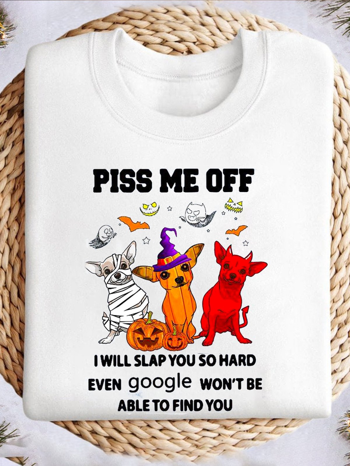 plss me off witch Halloween  Sweatshirt