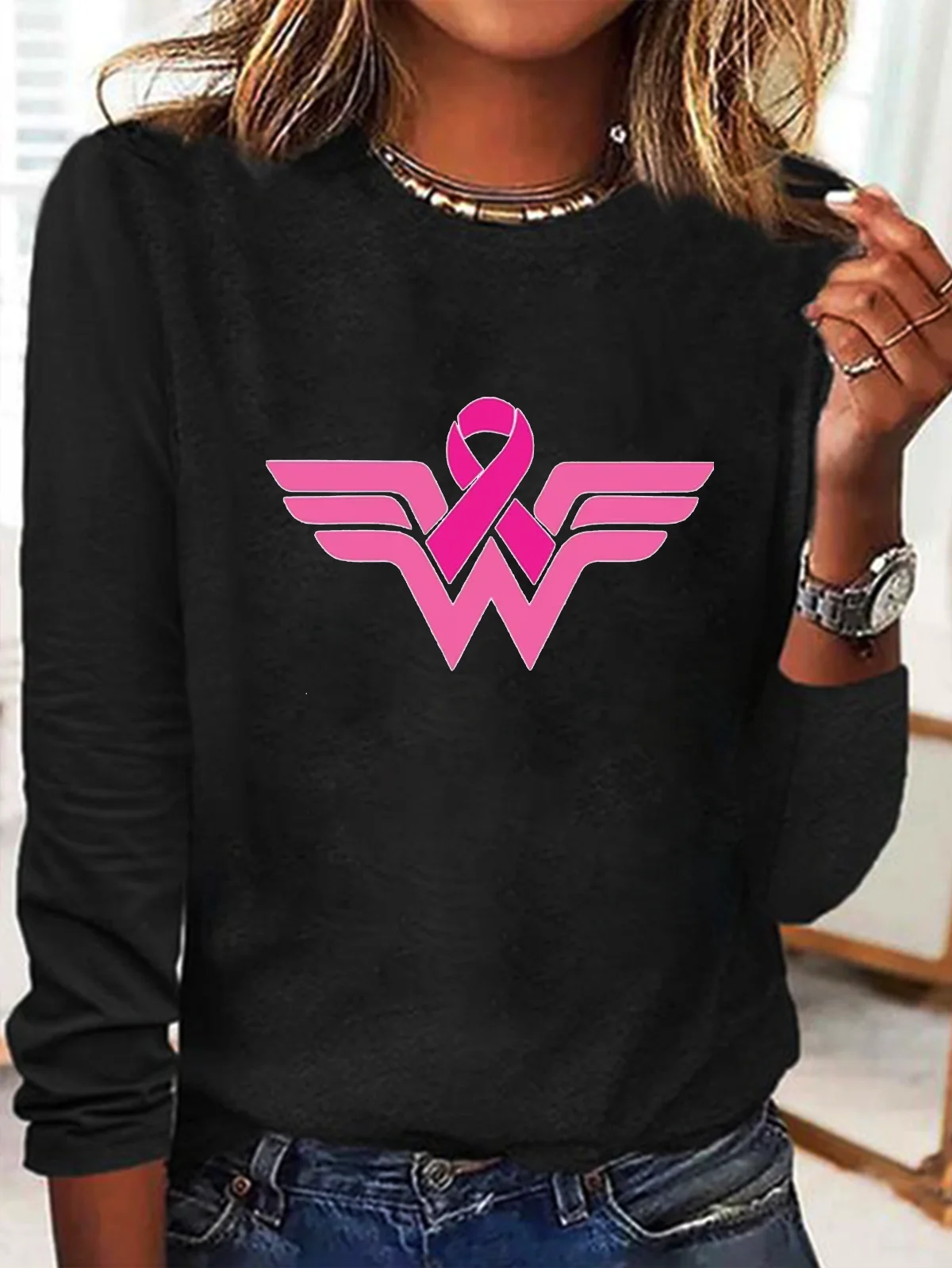 Cancer Ribbon Wonder Breast Cancer T-Shirt