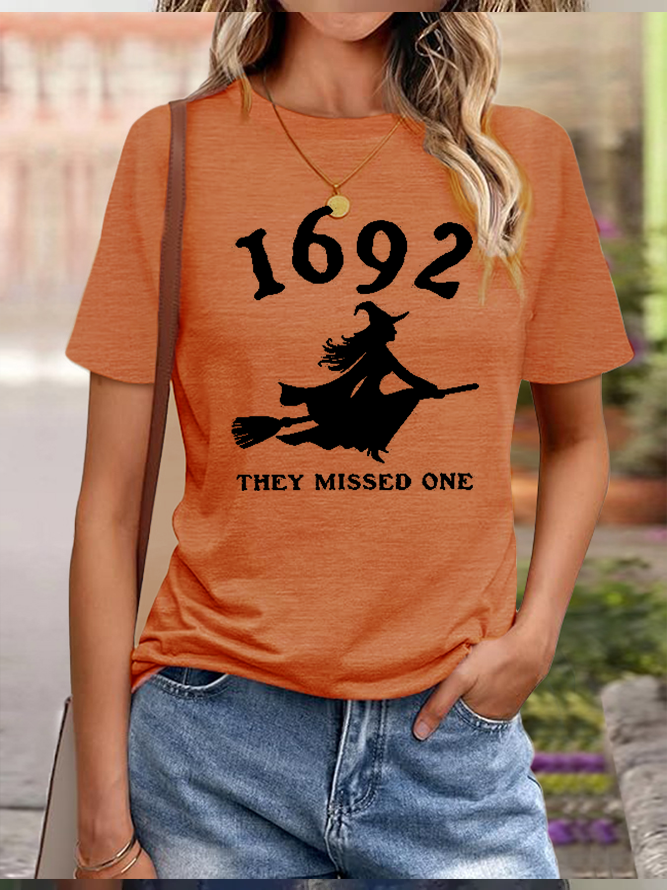 1692  They Missed One  witch Halloween T-Shirt