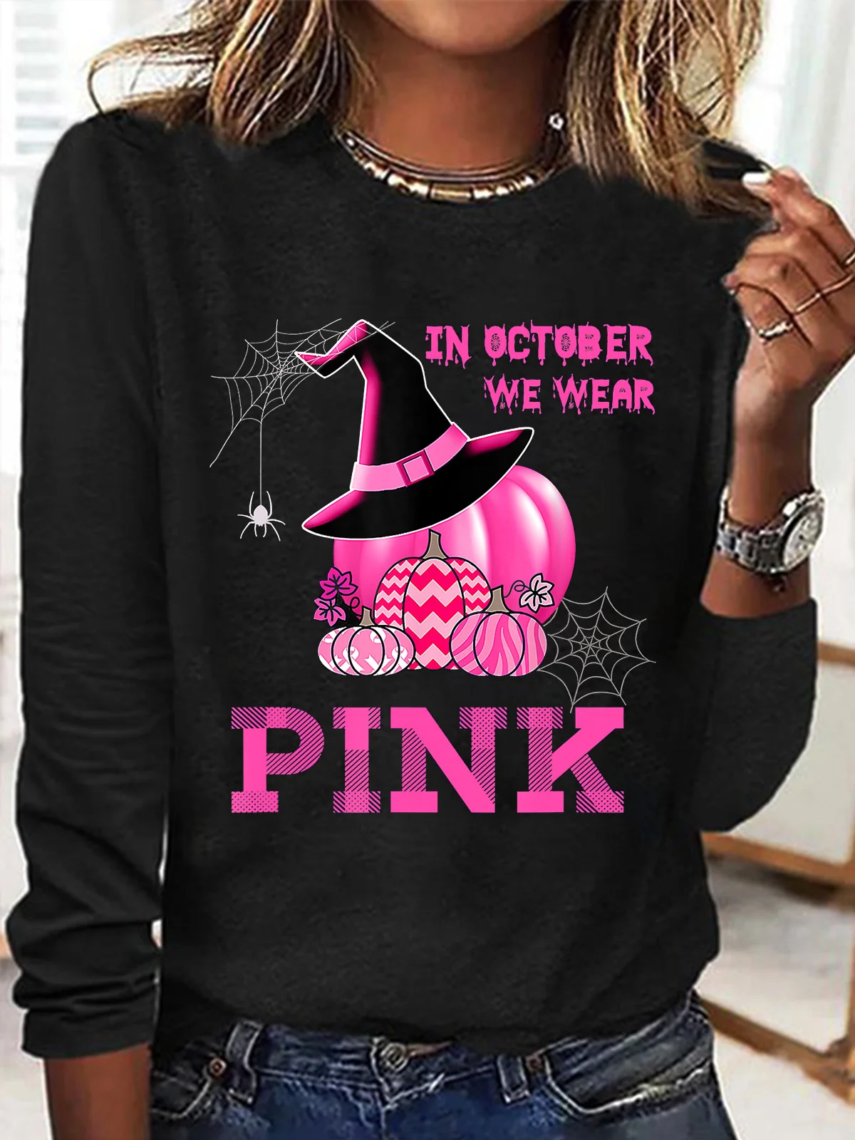 in october we wear pink Breast Cancer  T-Shirt