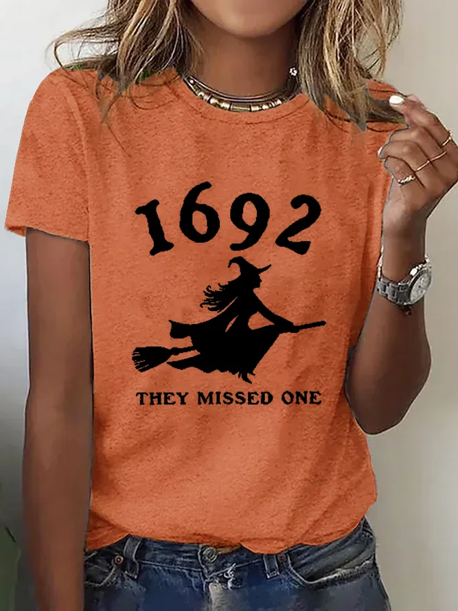 1692  They Missed One  witch Halloween T-Shirt