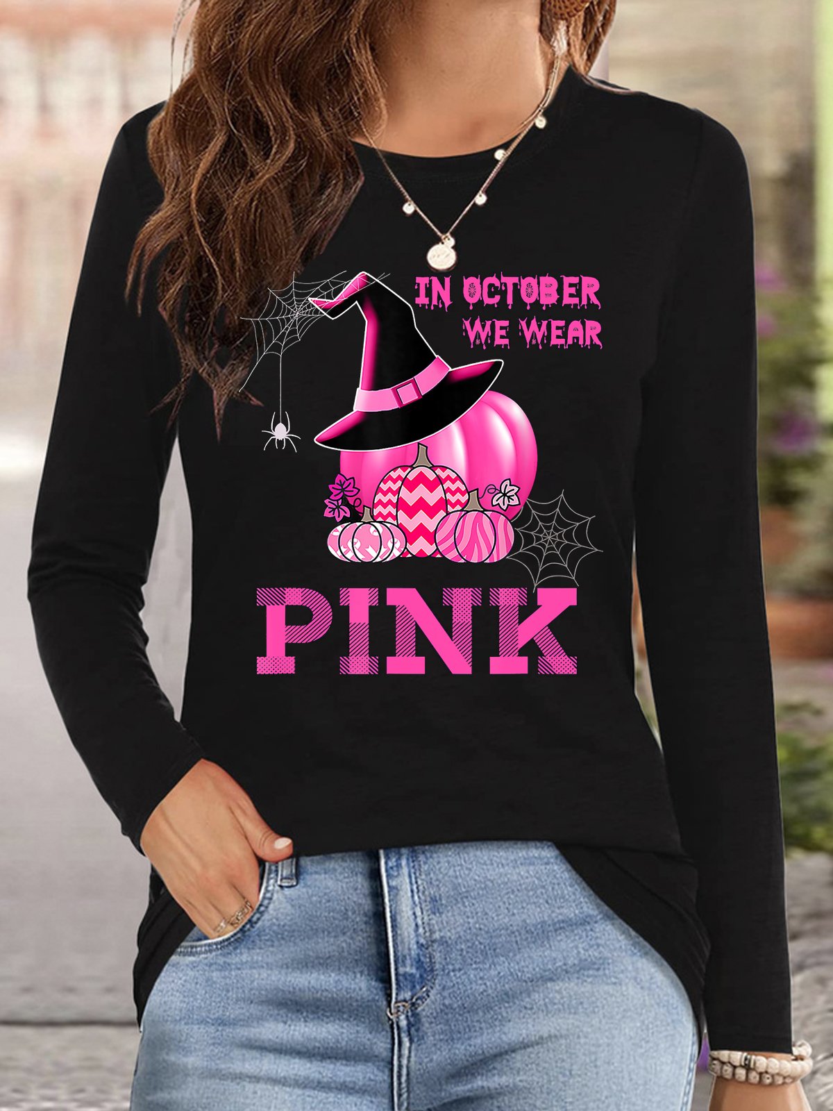 in october we wear pink Breast Cancer  T-Shirt