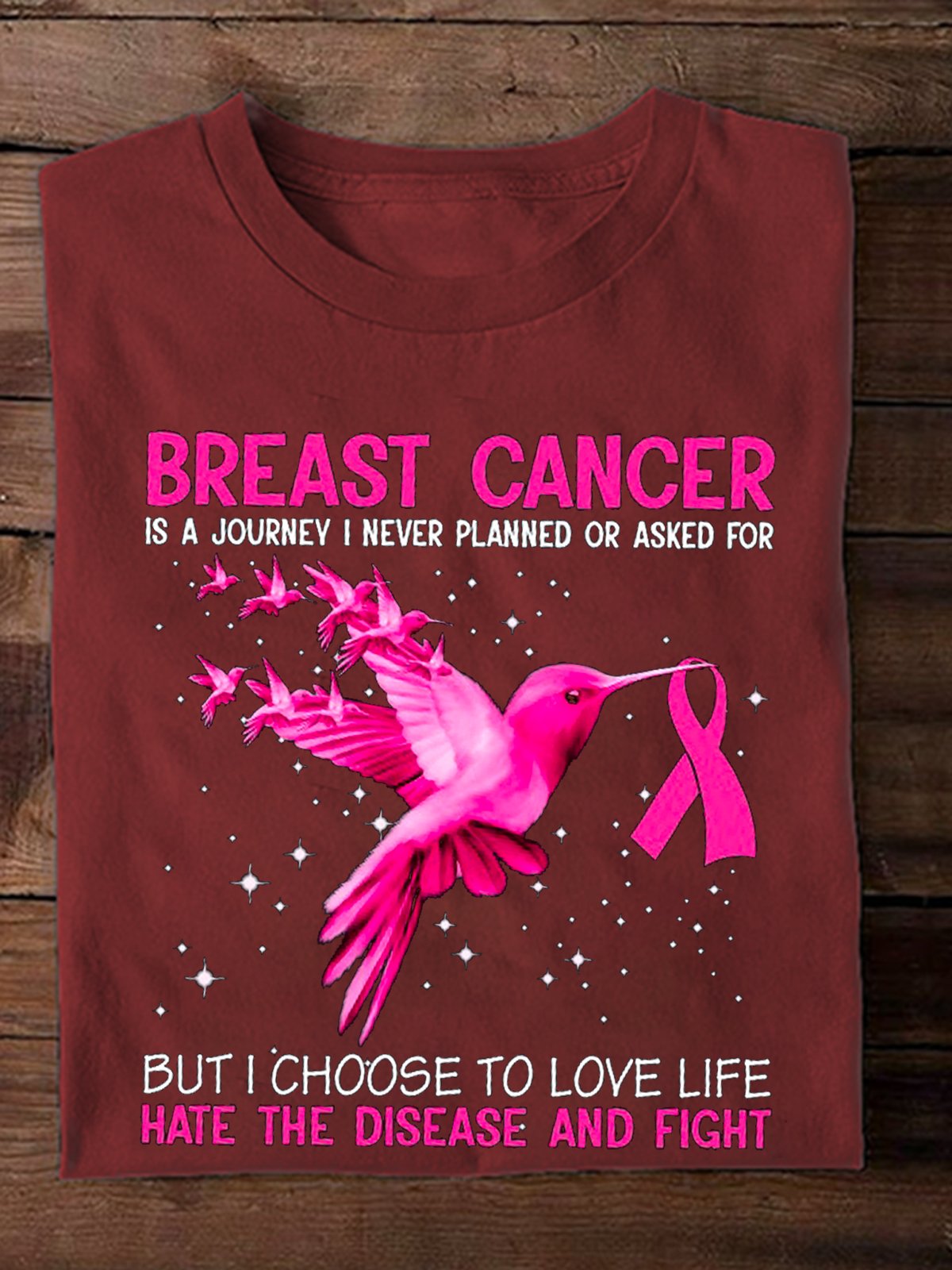 Breast Cancer is a journey I never planned Breast Cancer Breast Cancer Awareness Month T-Shirt