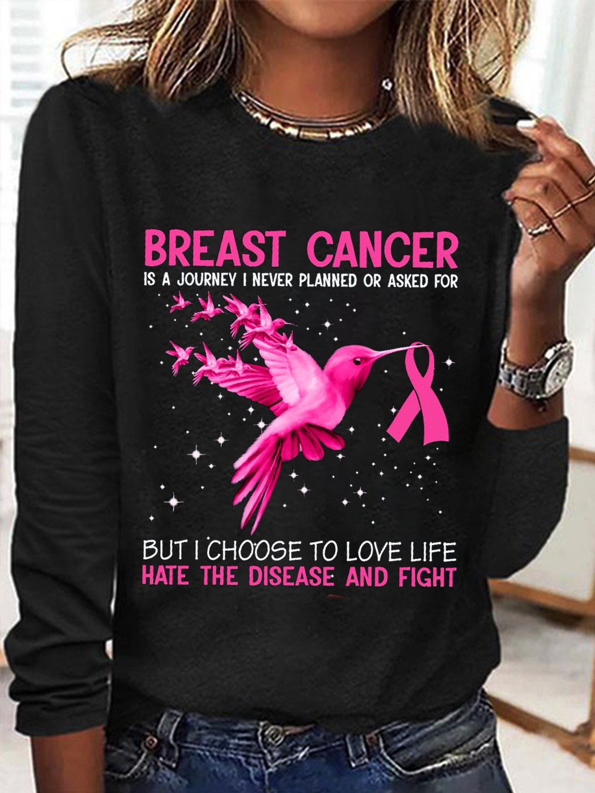 Breast Cancer is a journey I never planned Breast Cancer Breast Cancer Awareness Month T-Shirt