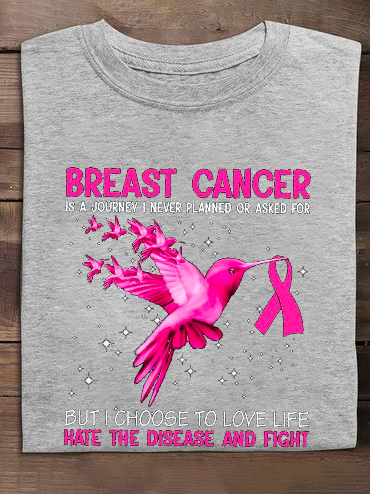 Breast Cancer is a journey I never planned Breast Cancer Breast Cancer Awareness Month T-Shirt