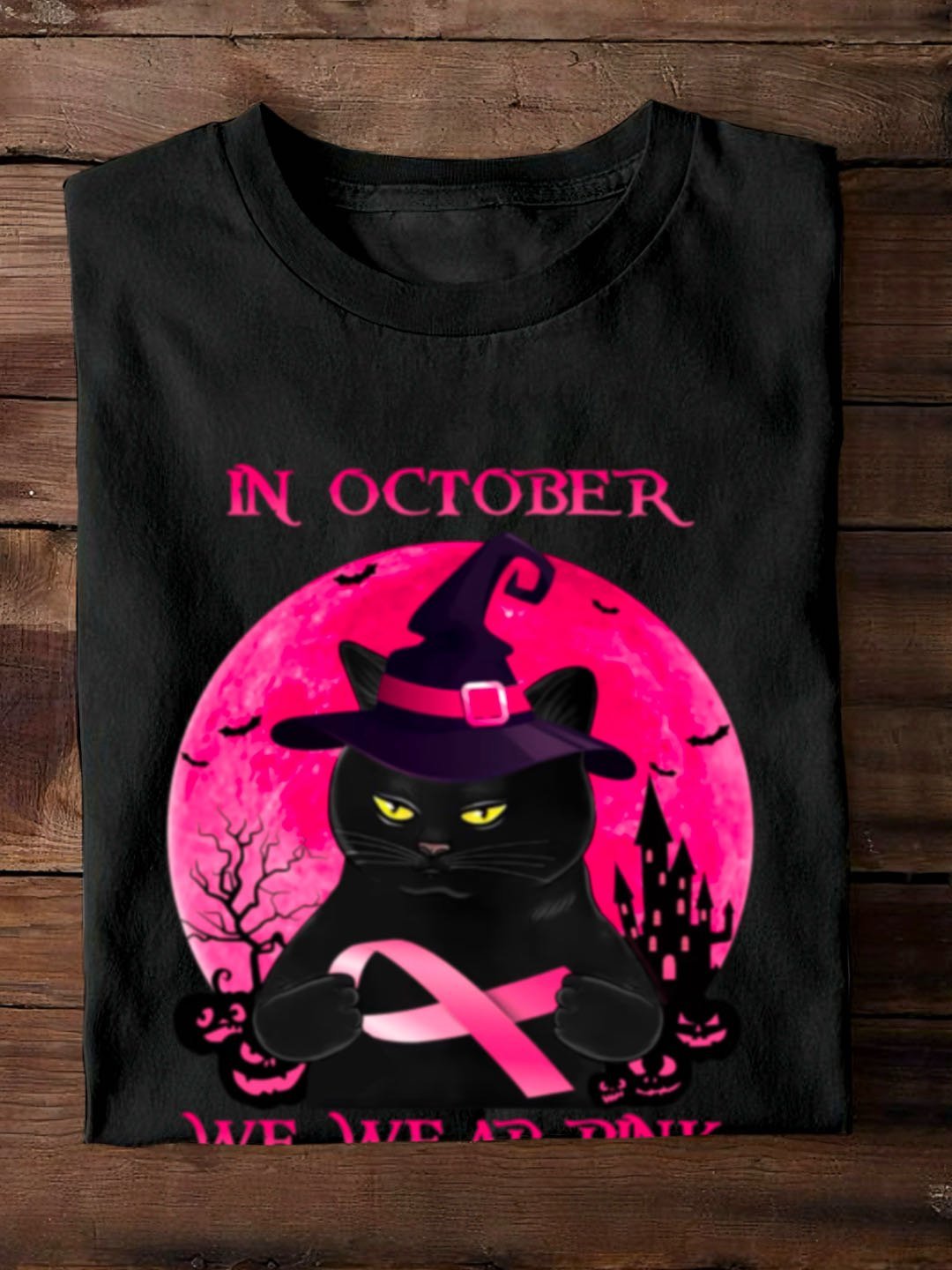 In October We Wear Pink Breast Cancer	Breast Cancer Awareness Month Sweatshirt