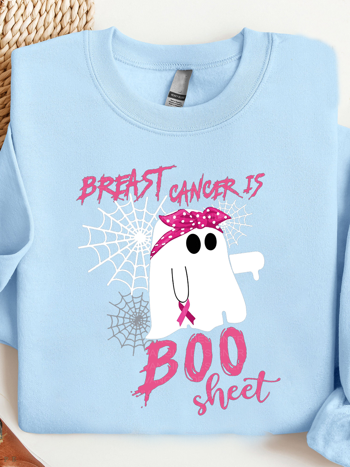 Breast Cancer Is Boo Sheet Breast Cancer Breast Cancer Awareness Month Sweatshirt