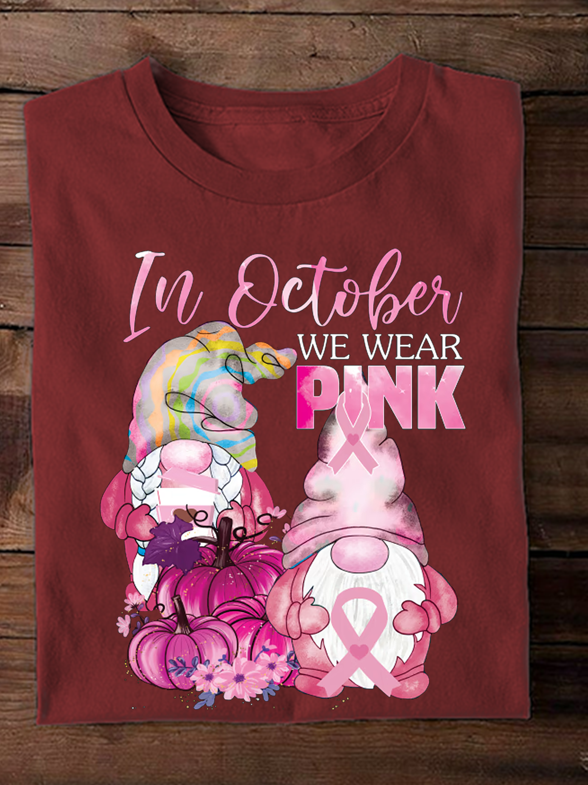 In october we wear pink Breast Cancer Breast Cancer Awareness Month T-Shirt