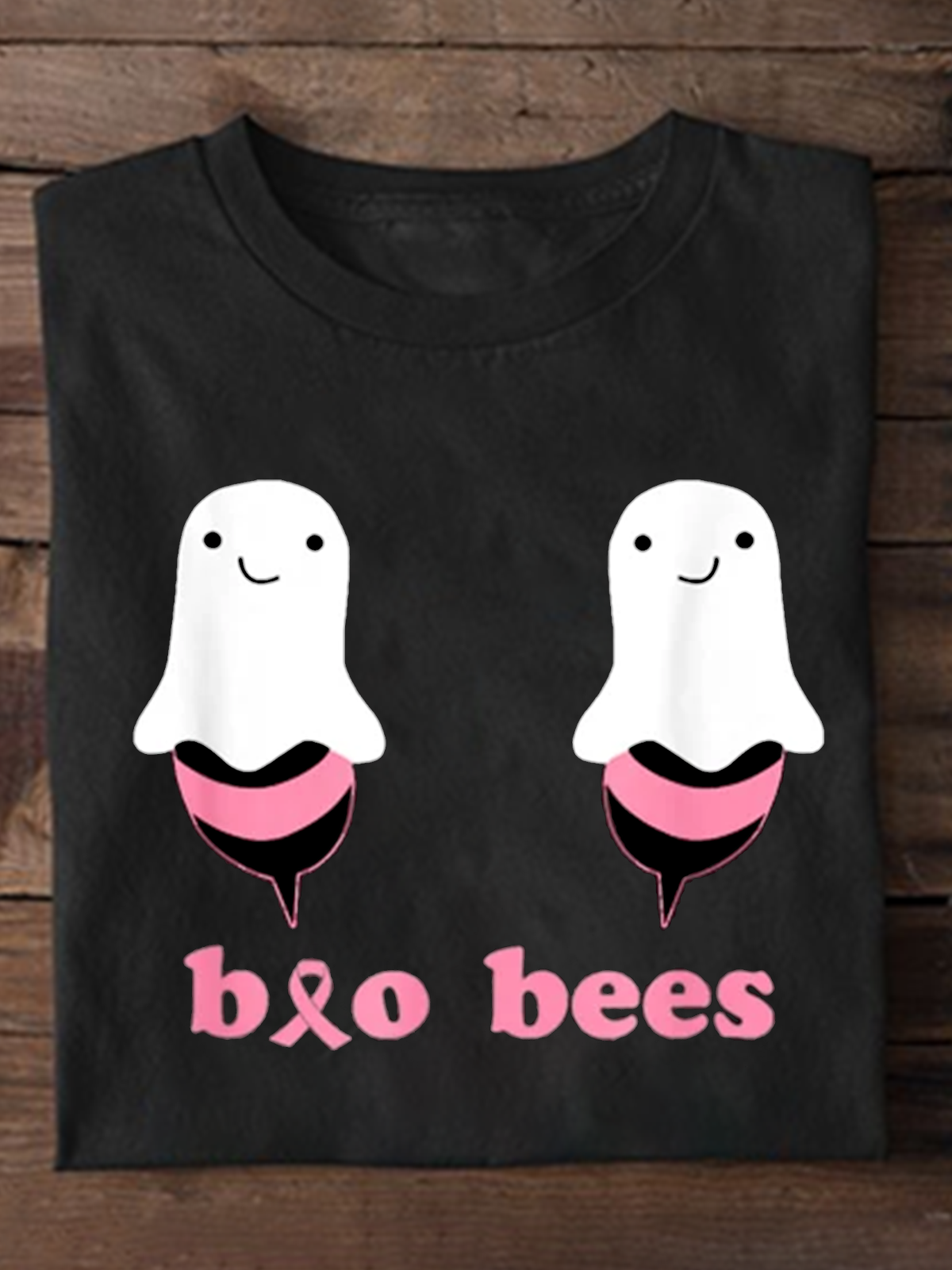 Boo Bees Breast Cancer Breast Cancer Awareness Month T-Shirt