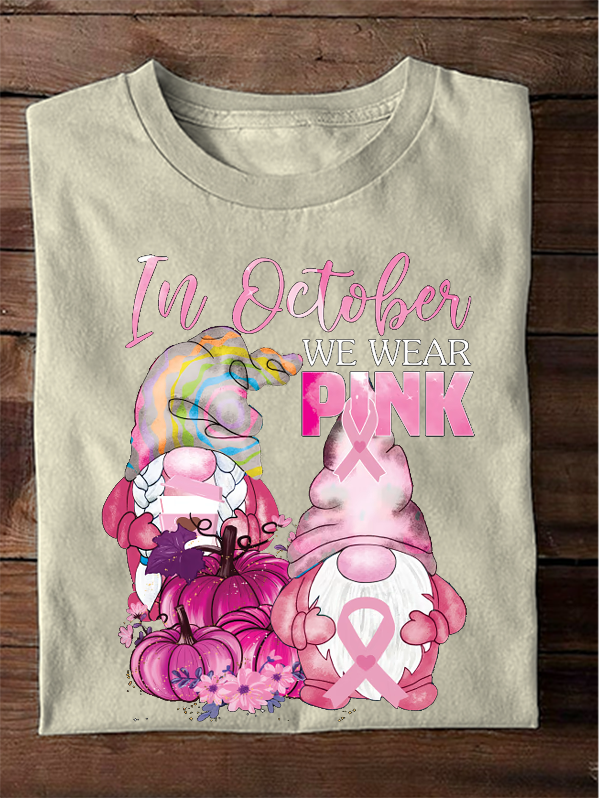 In october we wear pink Breast Cancer Breast Cancer Awareness Month T-Shirt