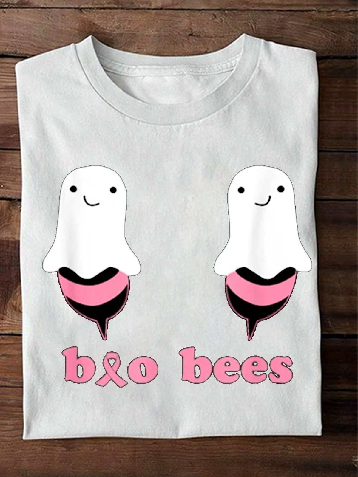 Boo Bees Breast Cancer Breast Cancer Awareness Month T-Shirt