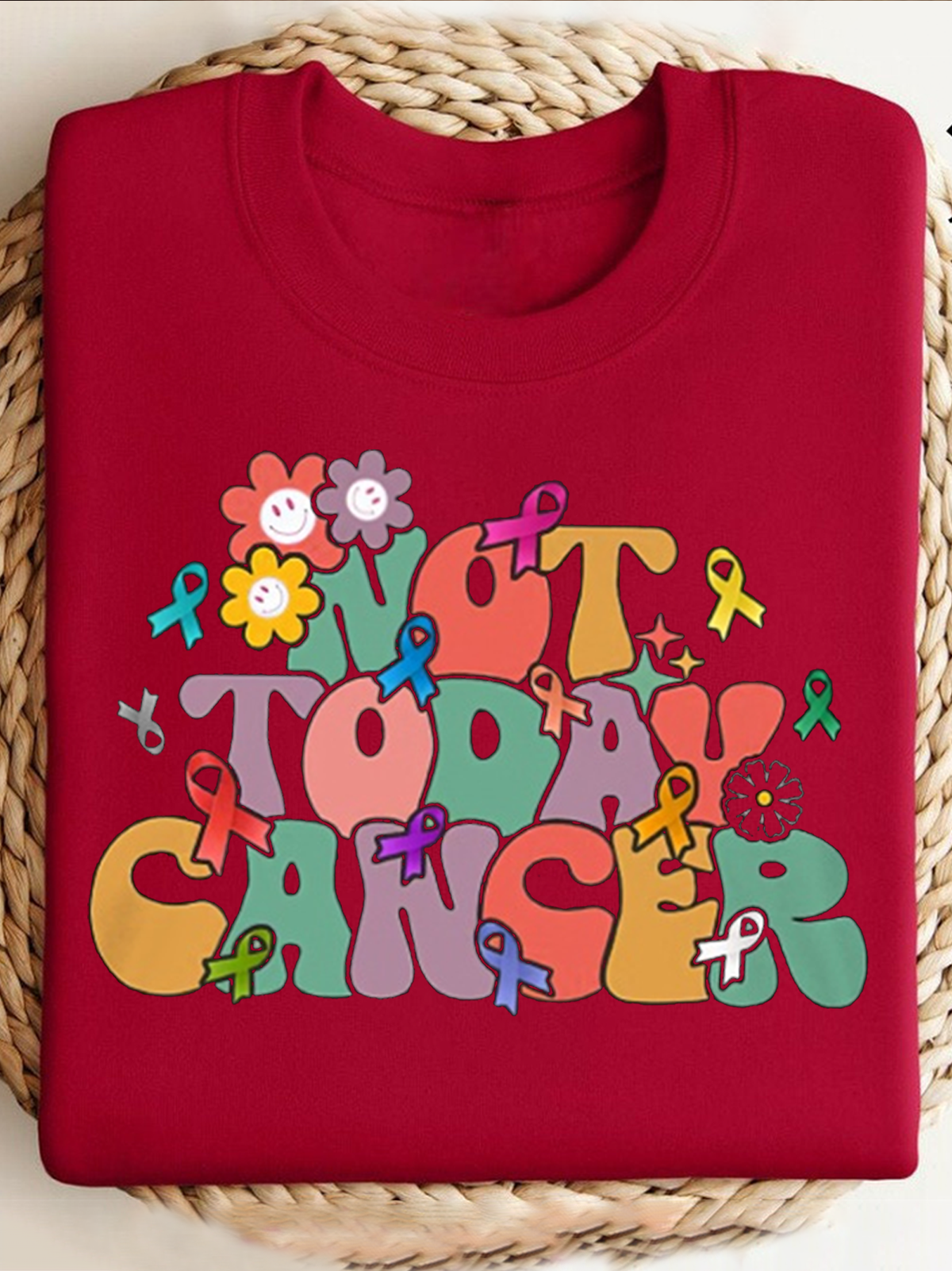 Not Today Cancer Breast Cancer Breast Cancer Awareness Month Sweatshirt