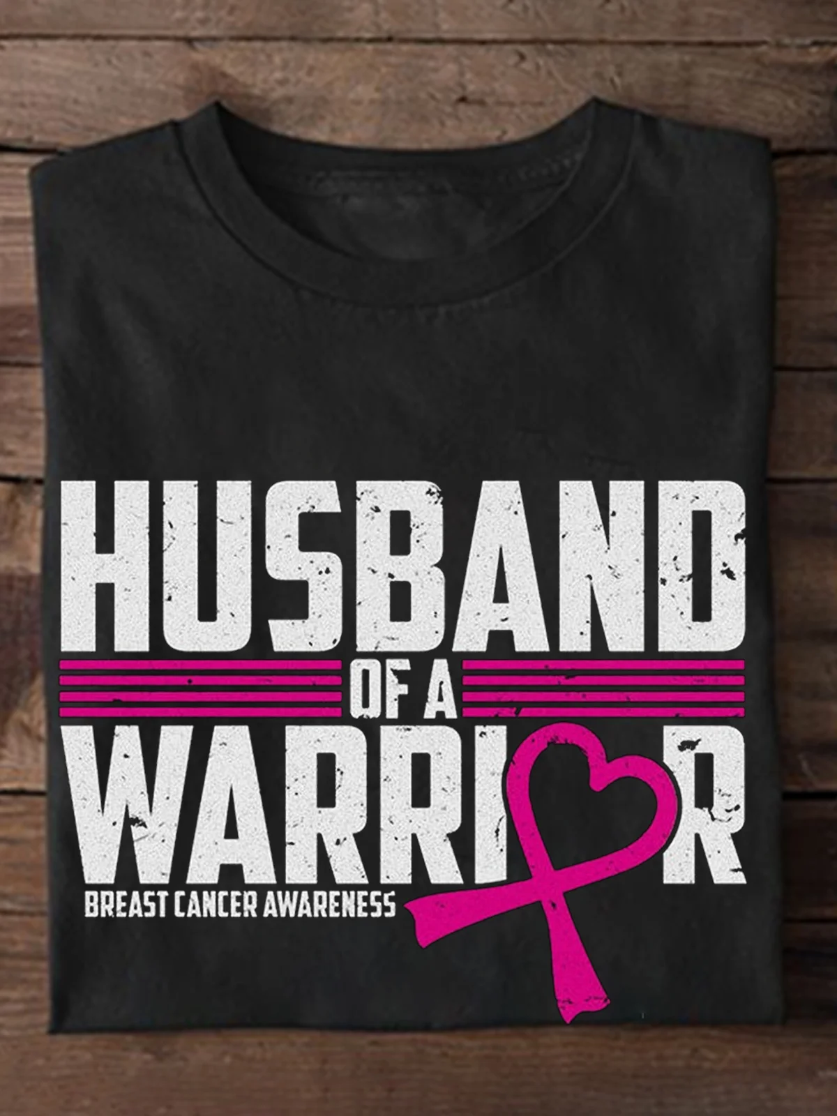 Husband Of A Warrior Breast Cancer Breast Cancer Awareness Month T-Shirt