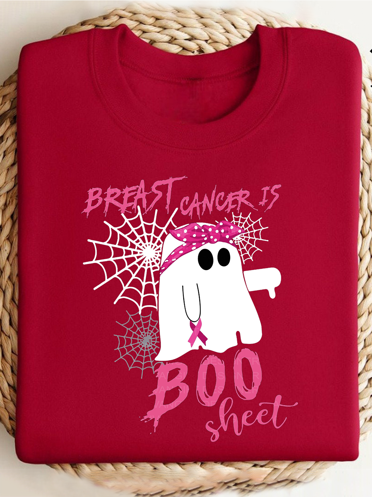 Breast Cancer Is Boo Sheet Breast Cancer Breast Cancer Awareness Month Sweatshirt