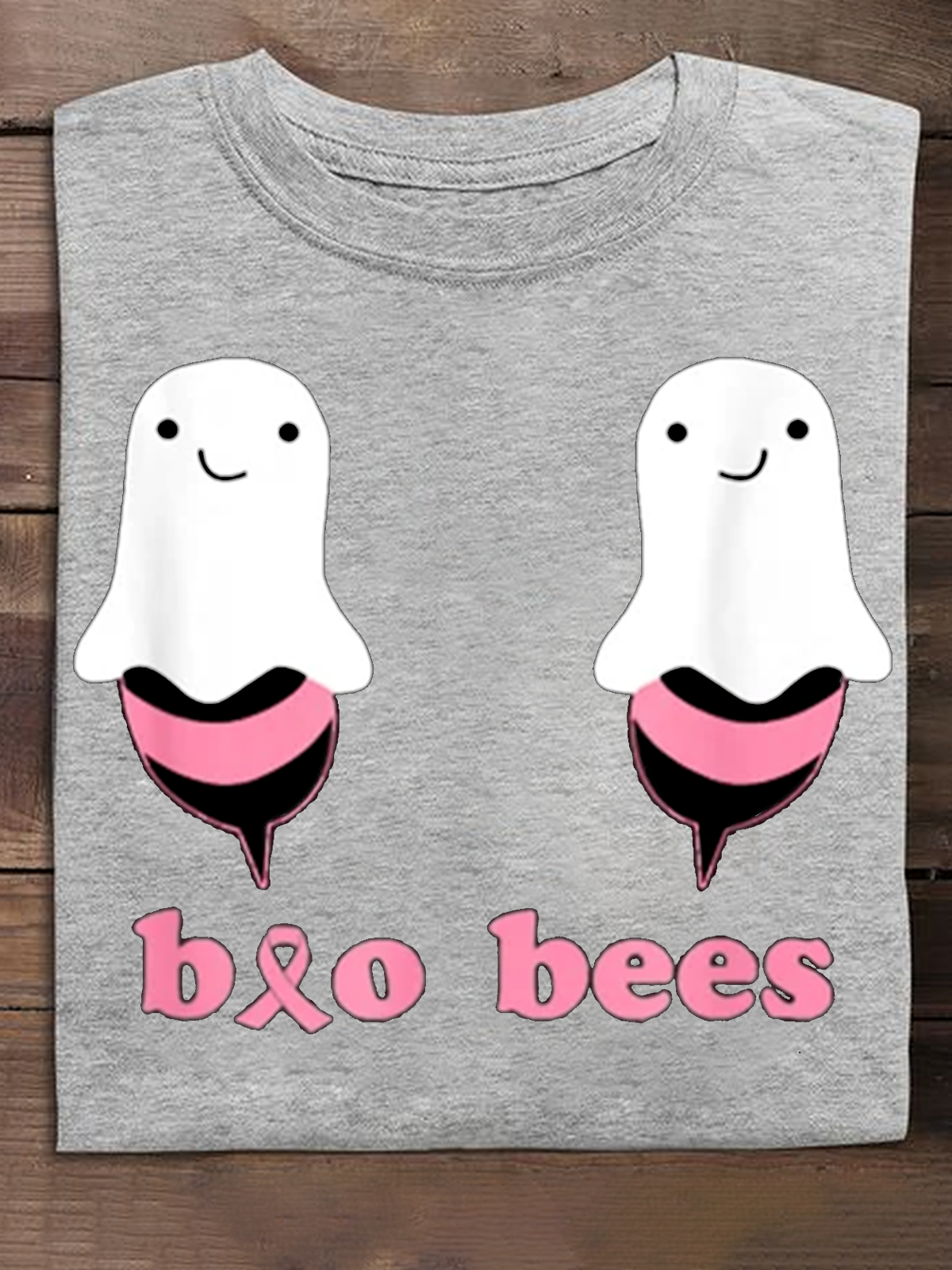 Boo Bees Breast Cancer Breast Cancer Awareness Month T-Shirt