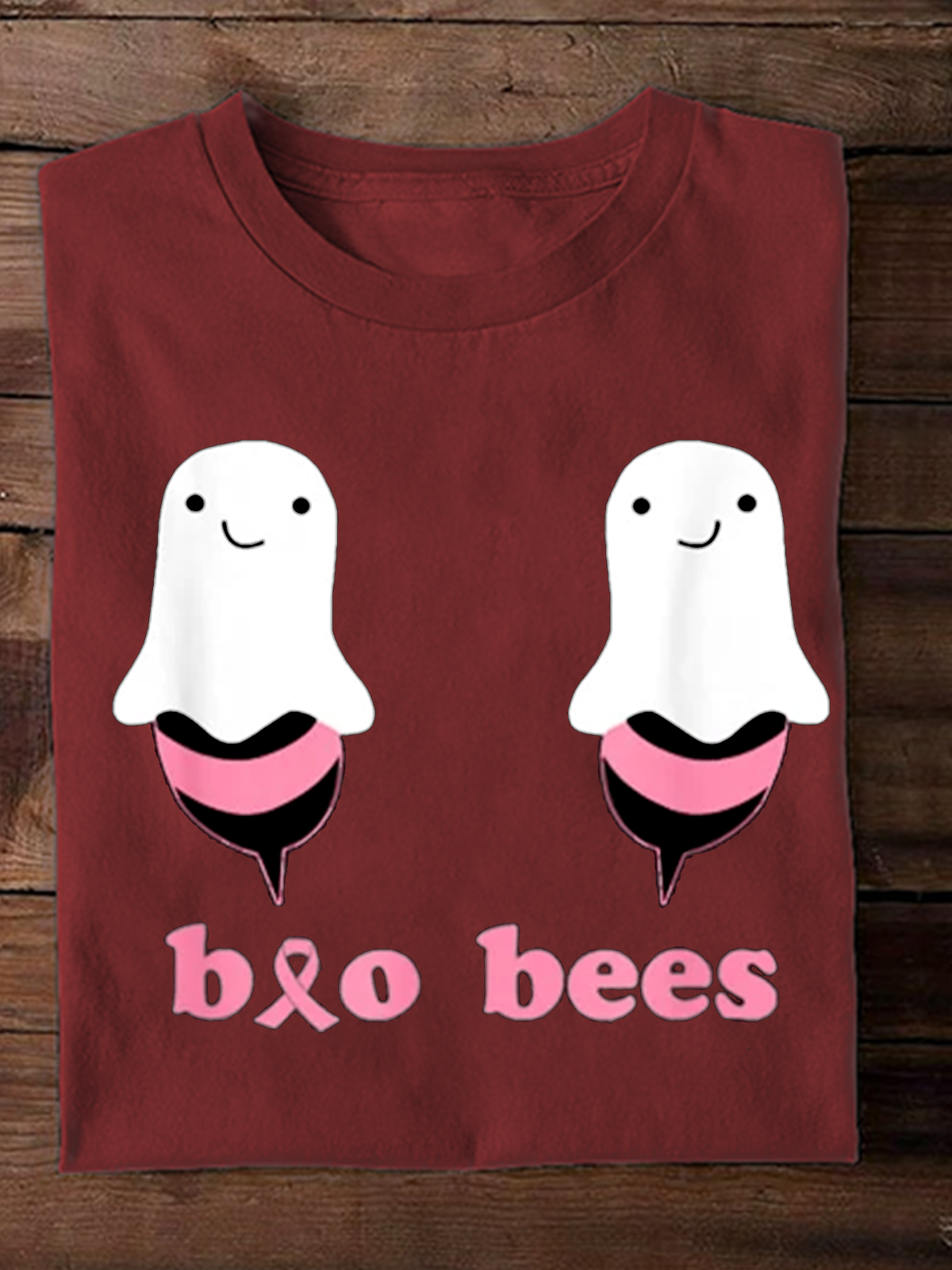 Boo Bees Breast Cancer Breast Cancer Awareness Month T-Shirt