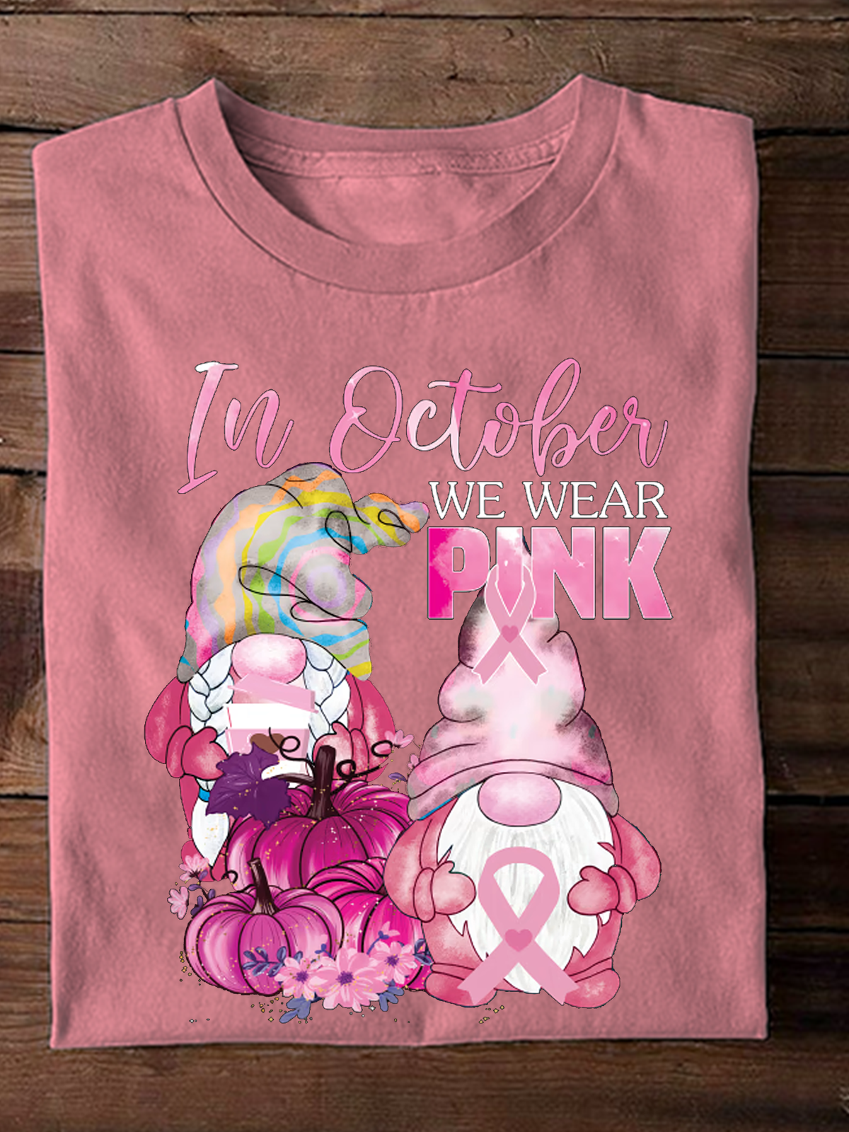 In october we wear pink Breast Cancer Breast Cancer Awareness Month T-Shirt