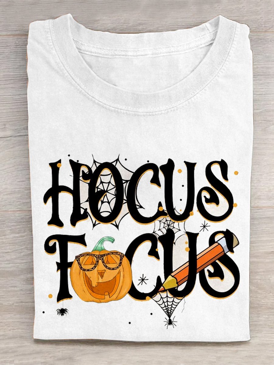 Halloween Teacher Hocus Focus witch Halloween T-Shirt