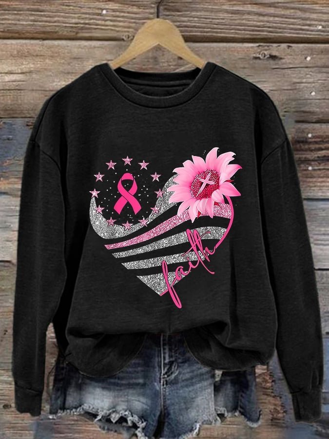 Faith  Breast Cancer Breast Cancer Awareness Month  Sweatshirt