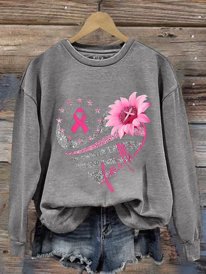 Faith  Breast Cancer Breast Cancer Awareness Month  Sweatshirt